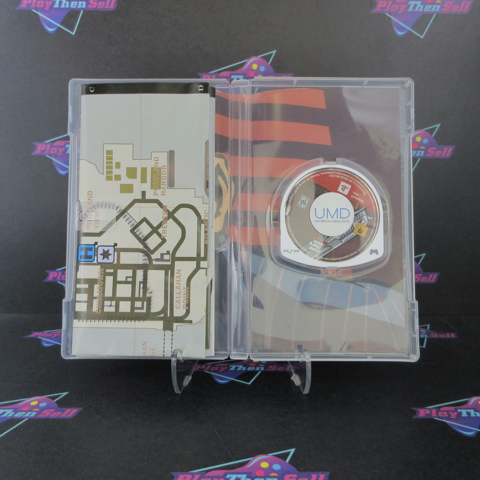 Grand Theft Auto Liberty City Stories Sony PSP GH + Map Complete - Excellent