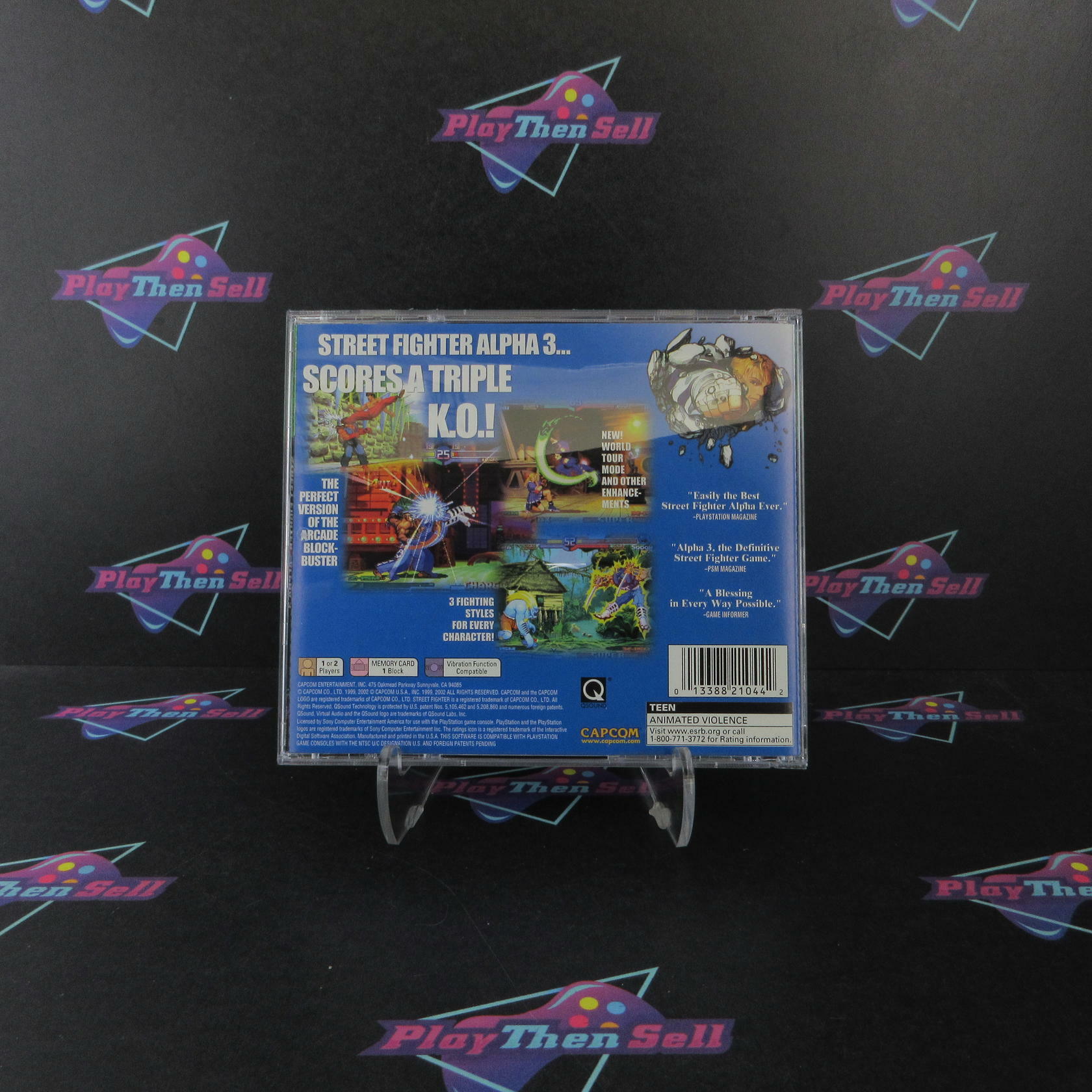 Street Fighter Alpha 3  PS1 PlayStation 1 GH Complete - Excellent