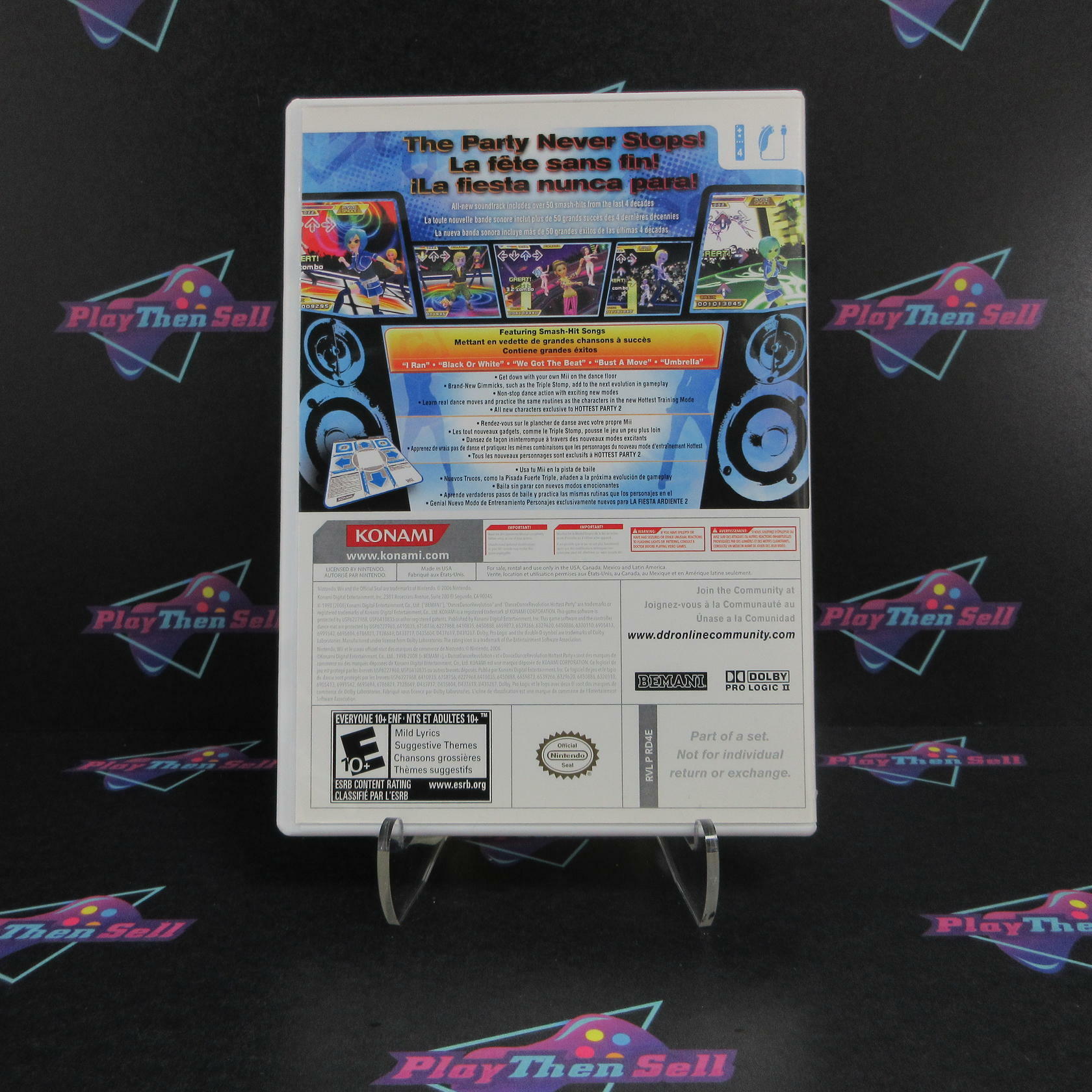 Dance Dance Revolution Hottest Party 2 Nintendo Wii Complete - Excellent