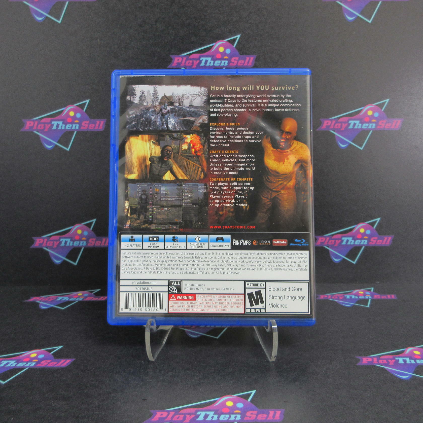 7 Days to Die PS4 PlayStation 4 Complete - Refurbished