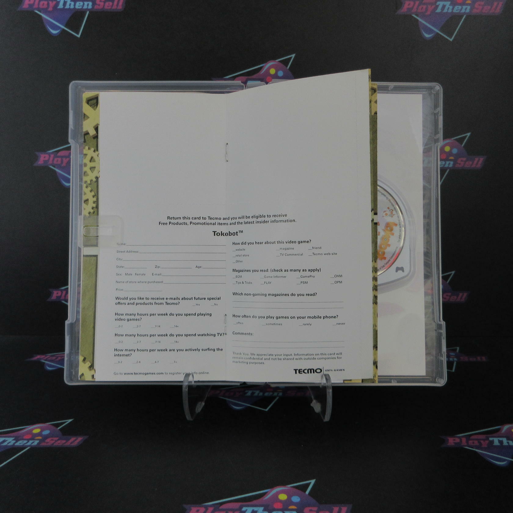 Tokobot Sony PSP + Reg Card Complete - Excellent