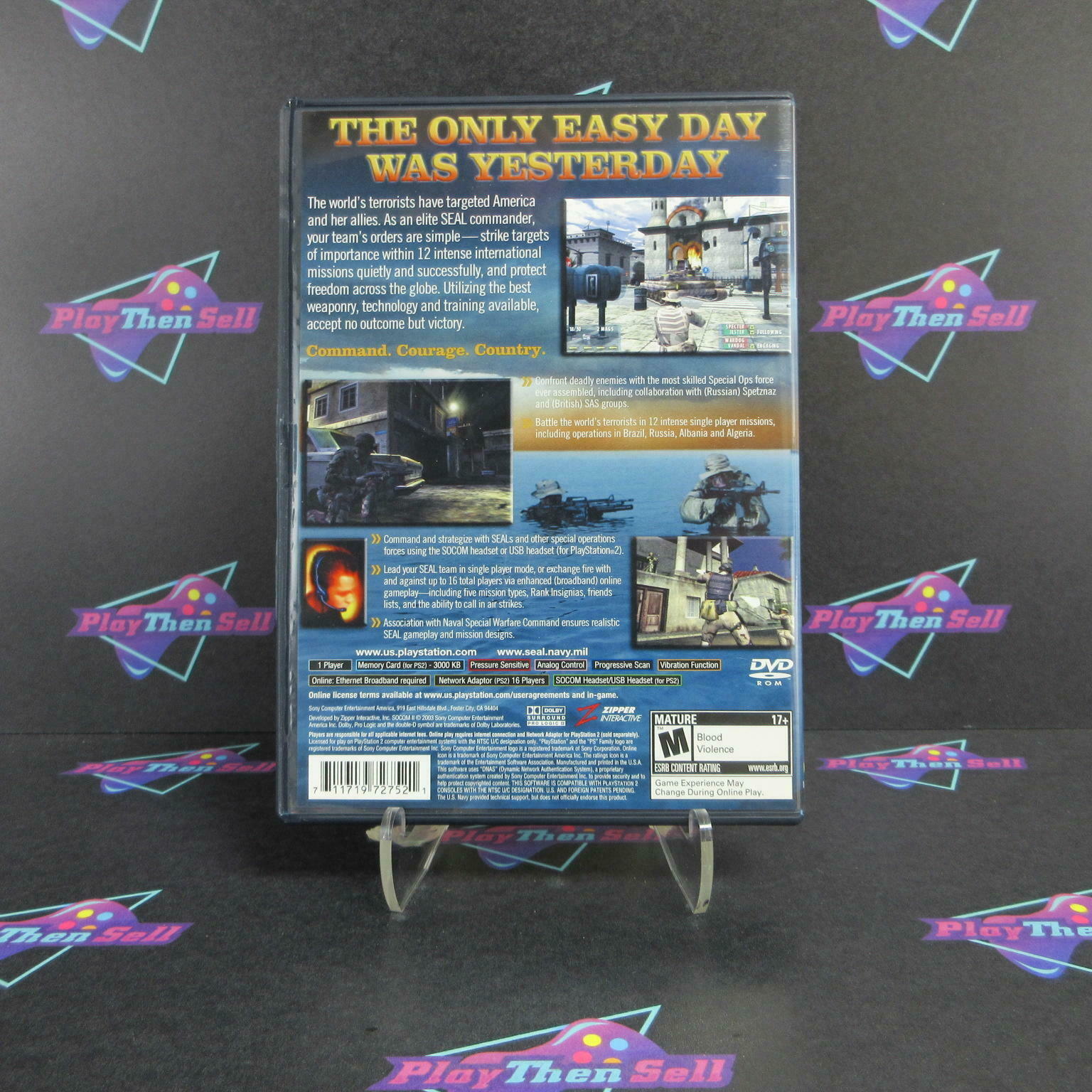 SOCOM II 2 US Navy Seals PS2 PlayStation 2 Complete - Excellent
