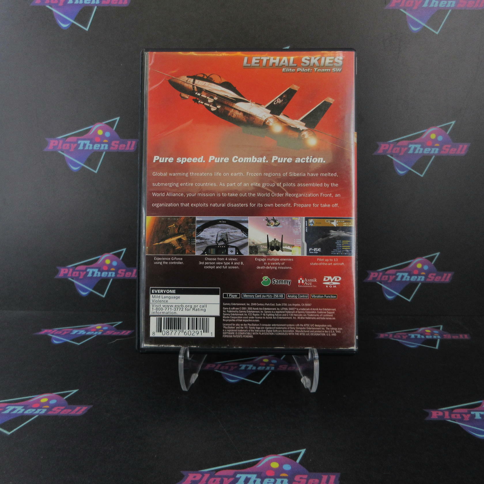 Lethal Skies PS2 PlayStation 2 AD/NM - Very Good
