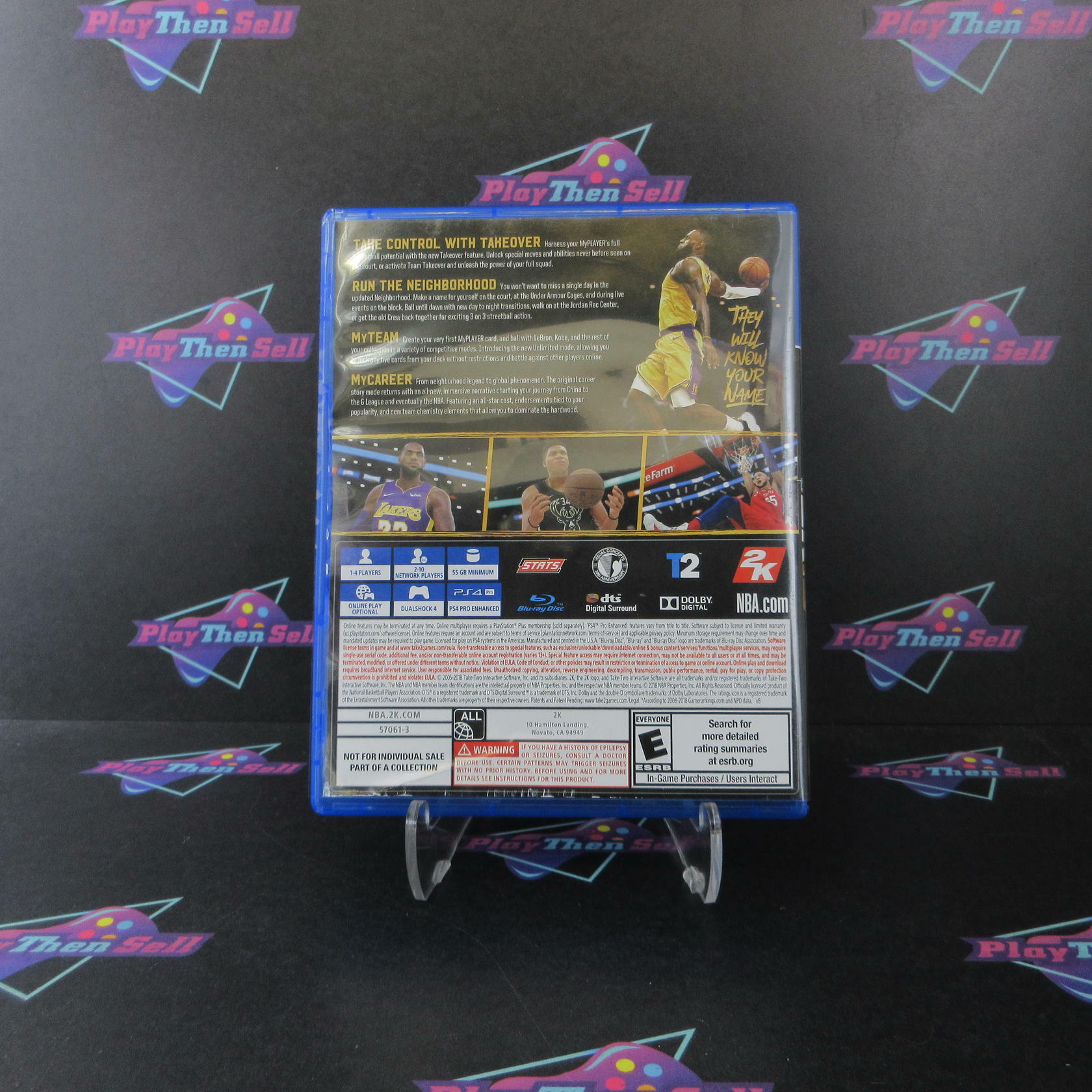 NBA 2K19 20th Anniversary Edition PS4 PlayStation 4 AD + Sleeve Complete CIB - Very Good