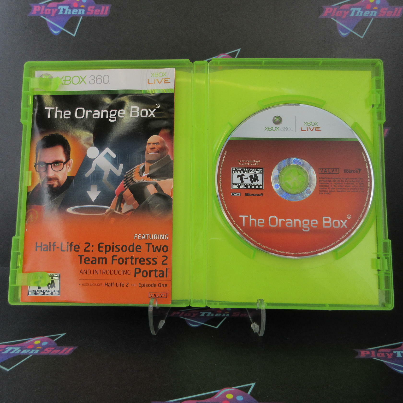 Orange Box Xbox 360 Rental Art Complete CIB - Very Good