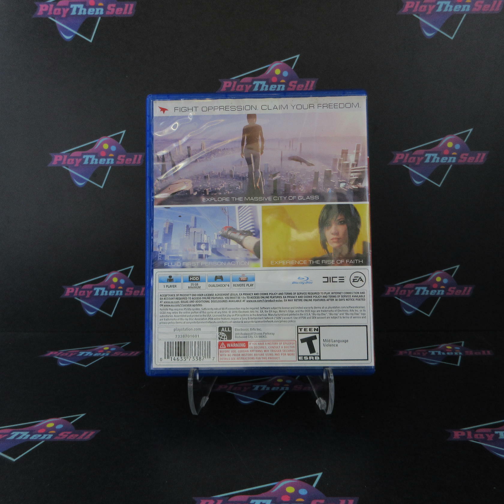 Mirrors Edge Catalyst PS4 PlayStation 4 AD Complete CIB - Very Good