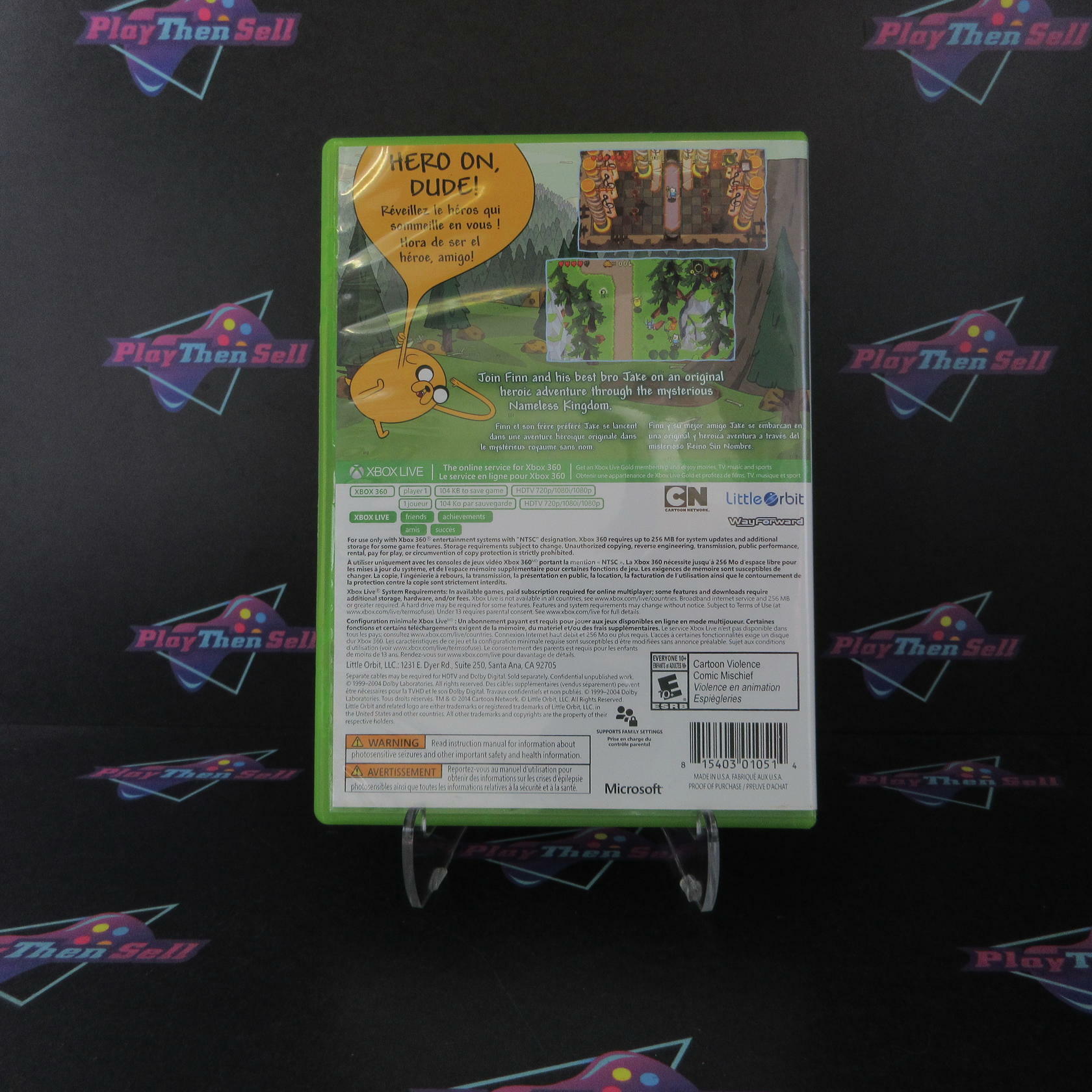 Adventure Time The Secret of the Nameless Kingdom Xbox 360 DD/NM - Very Good