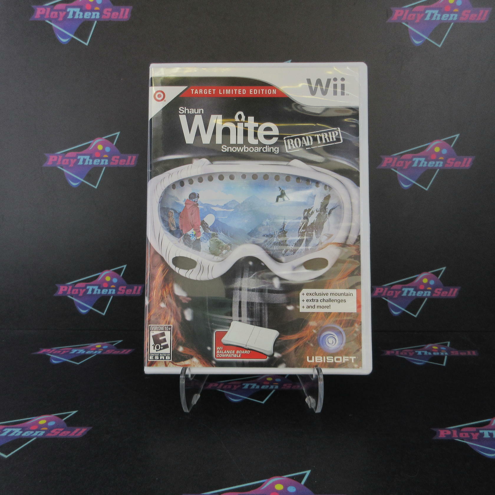 Shaun White Snowboarding Road Trip Target Edition Nintendo Wii AD Complete CIB - Very Good