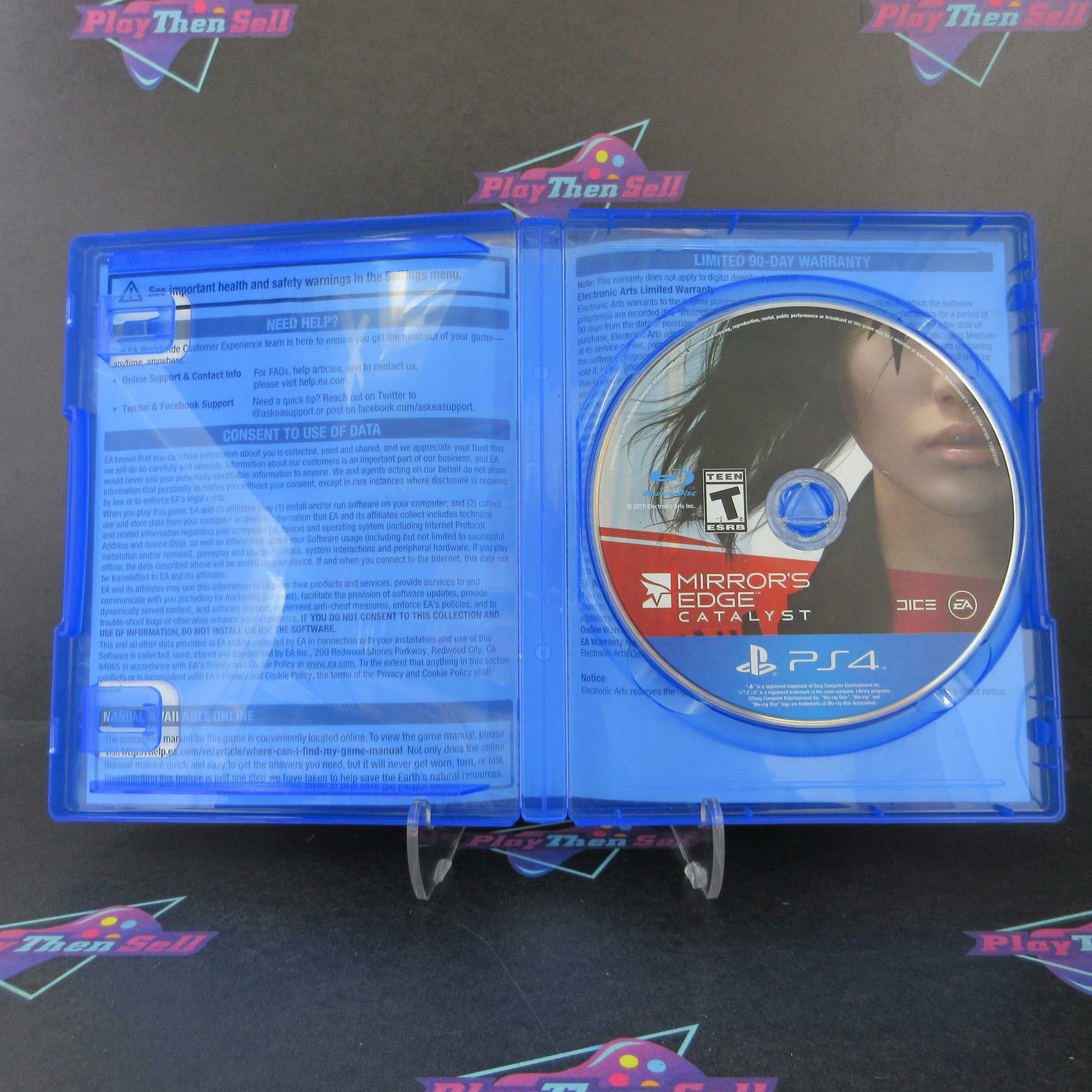 Mirrors Edge Catalyst PS4 PlayStation 4 AD Complete CIB - Very Good