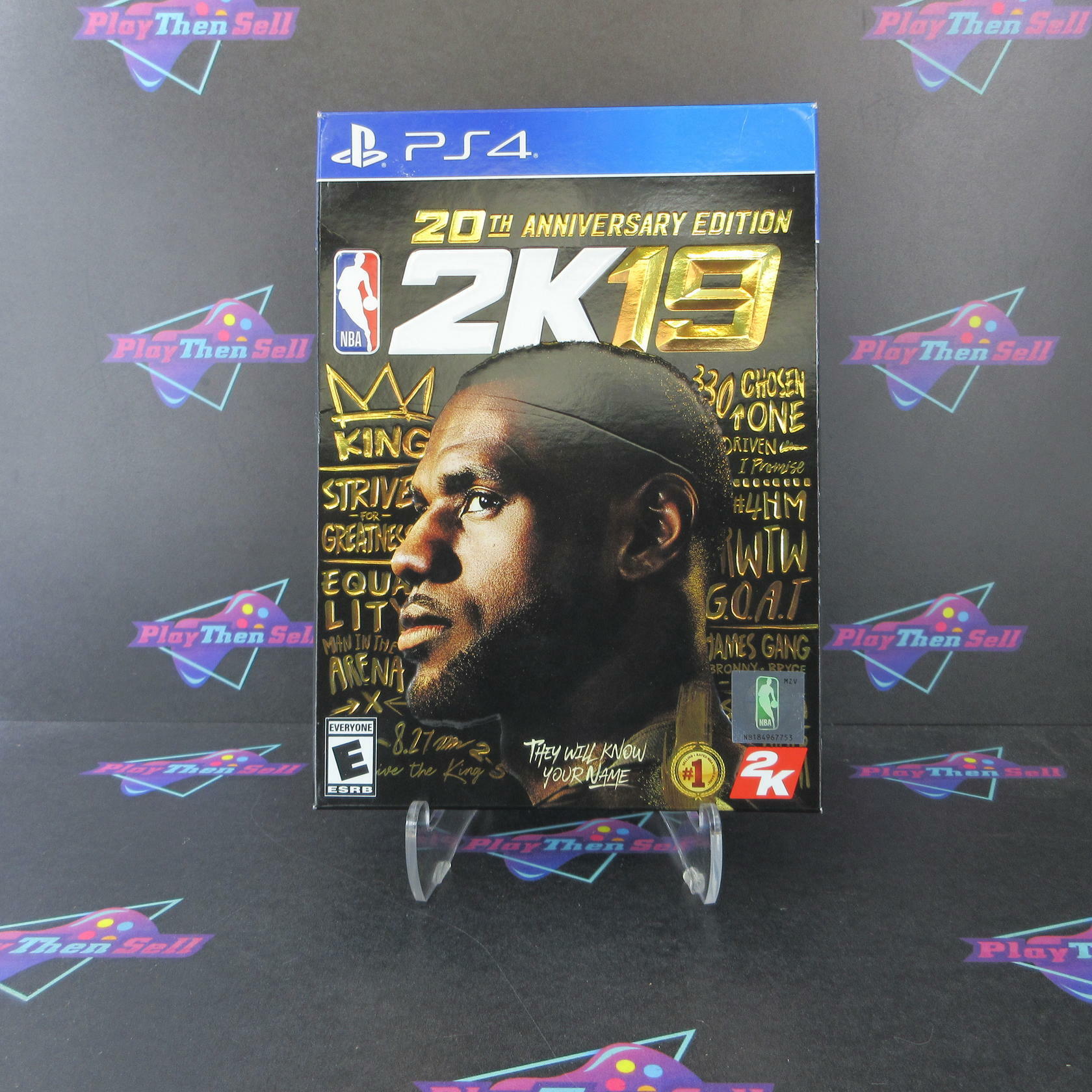 NBA 2K19 20th Anniversary Edition PS4 PlayStation 4 AD + Sleeve Complete CIB - Very Good