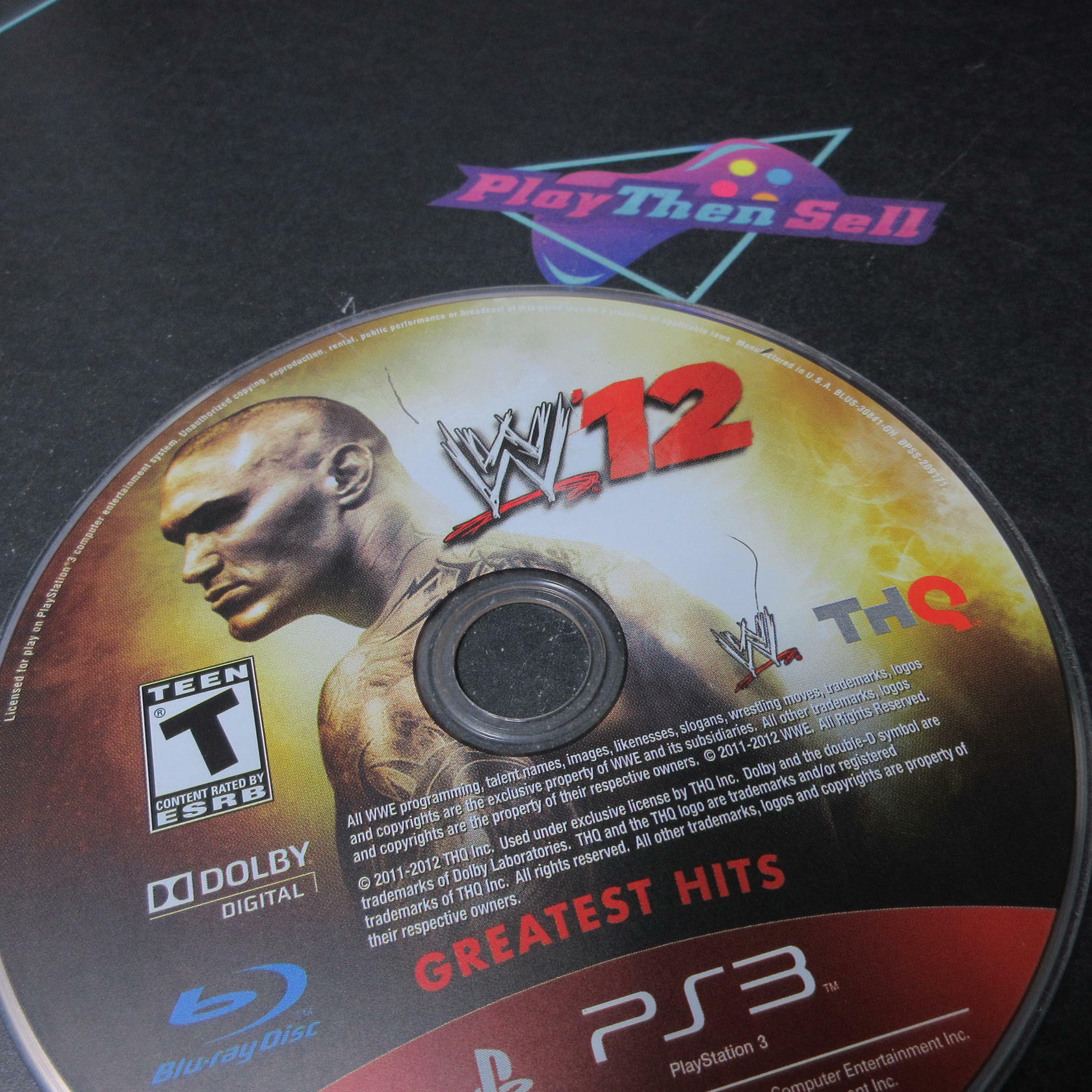 WWE 12 GH PS3 PlayStation 3 AD/DD Complete CIB - Very Good