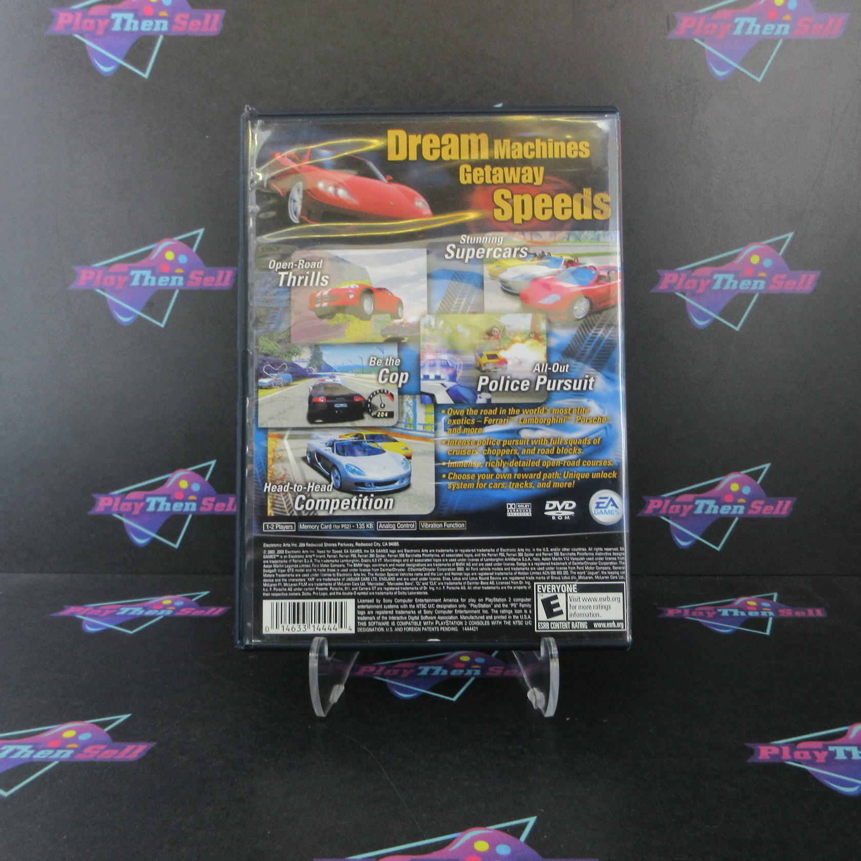Need for Speed Hot Pursuit 2 PS2 PlayStation 2 GH BL Disc DD Complete CIB - Very Good