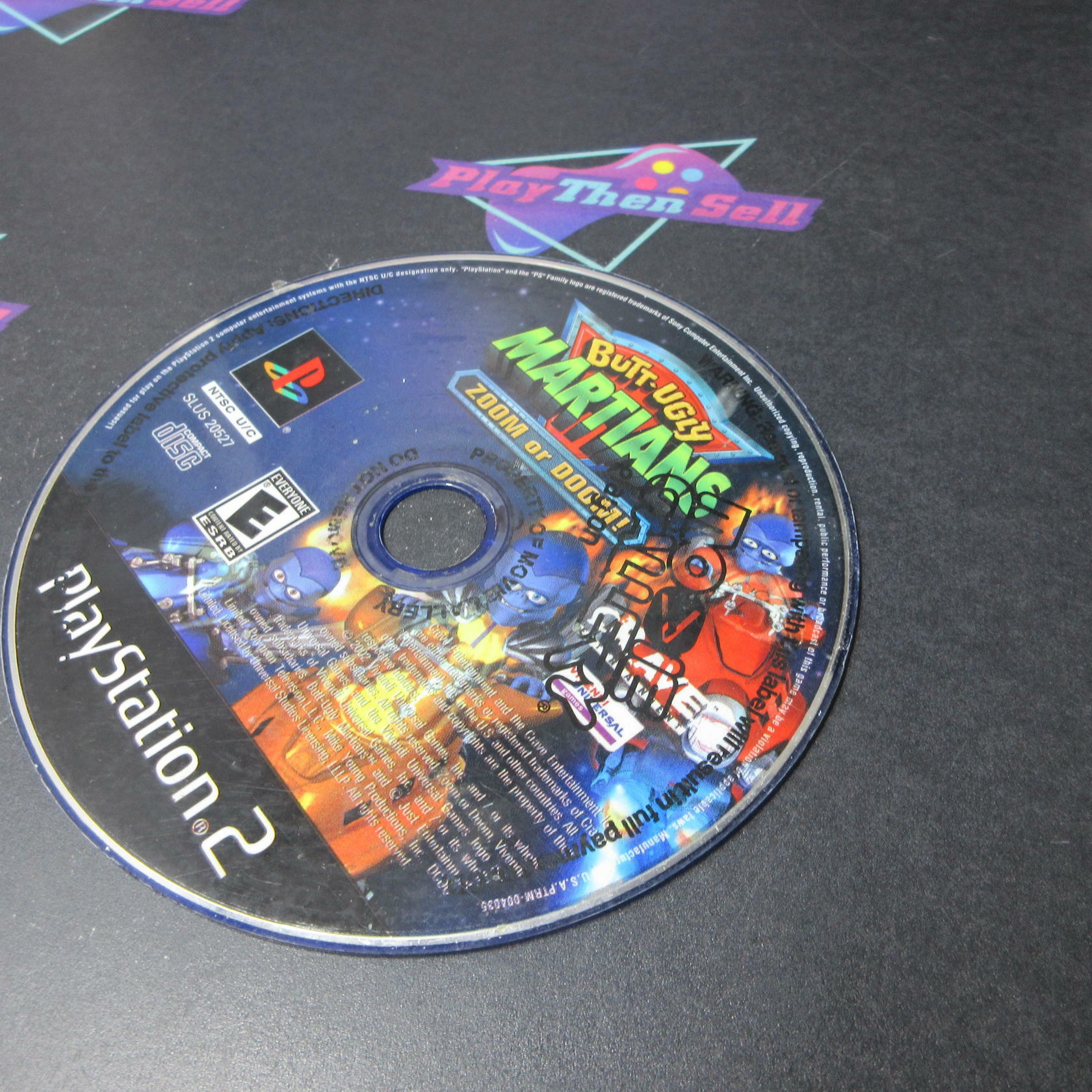 Butt Ugly Martians Zoom or Doom! PS2 PlayStation 2 DD/NM - Very Good