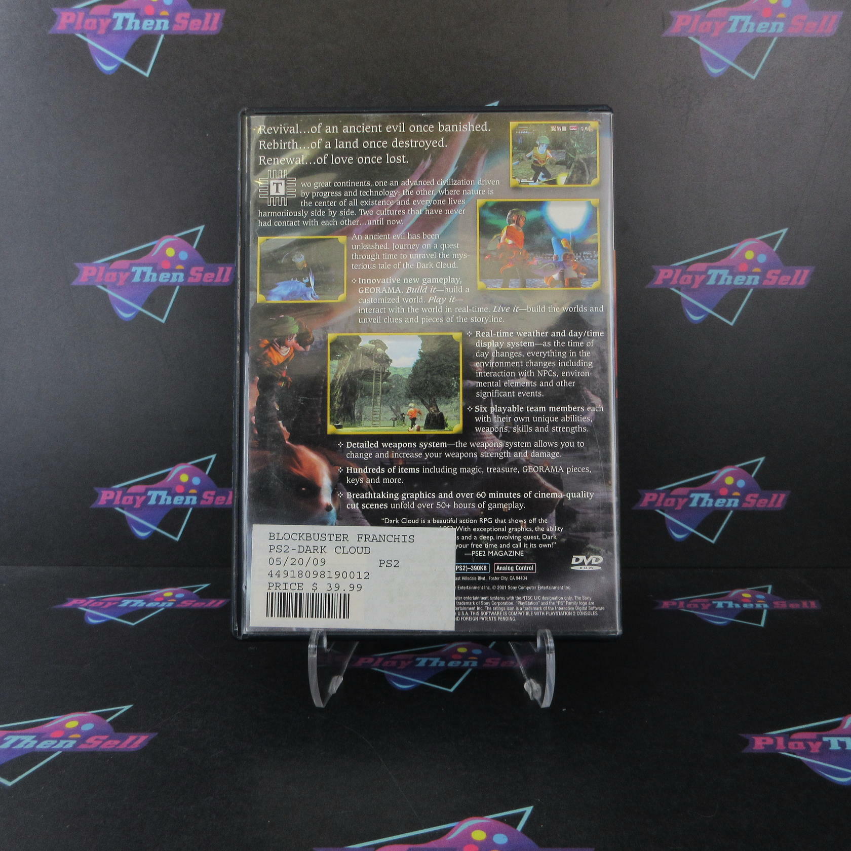 Dark Cloud PS2 PlayStation 2 AD/NM - Very Good