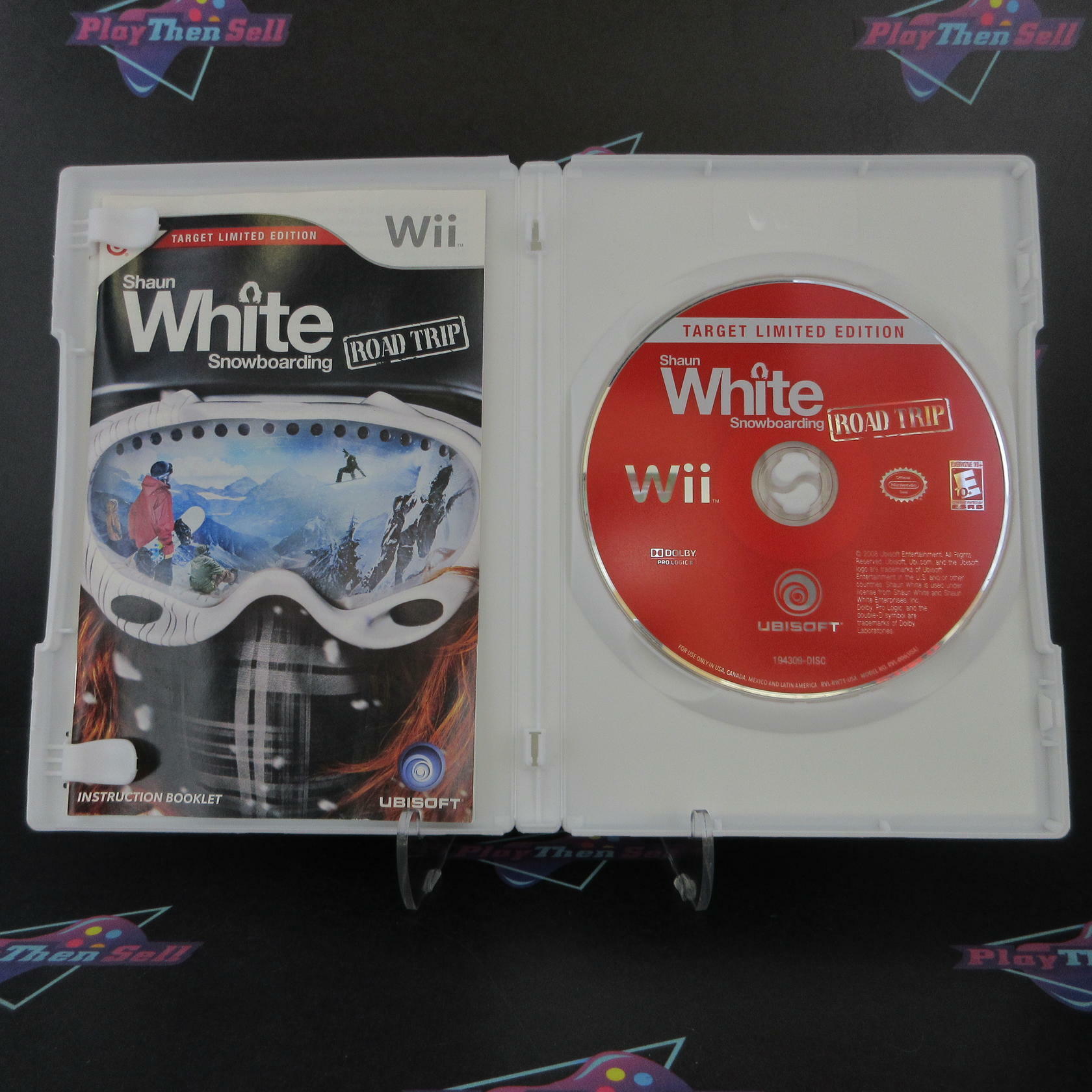 Shaun White Snowboarding Road Trip Target Edition Nintendo Wii AD Complete CIB - Very Good