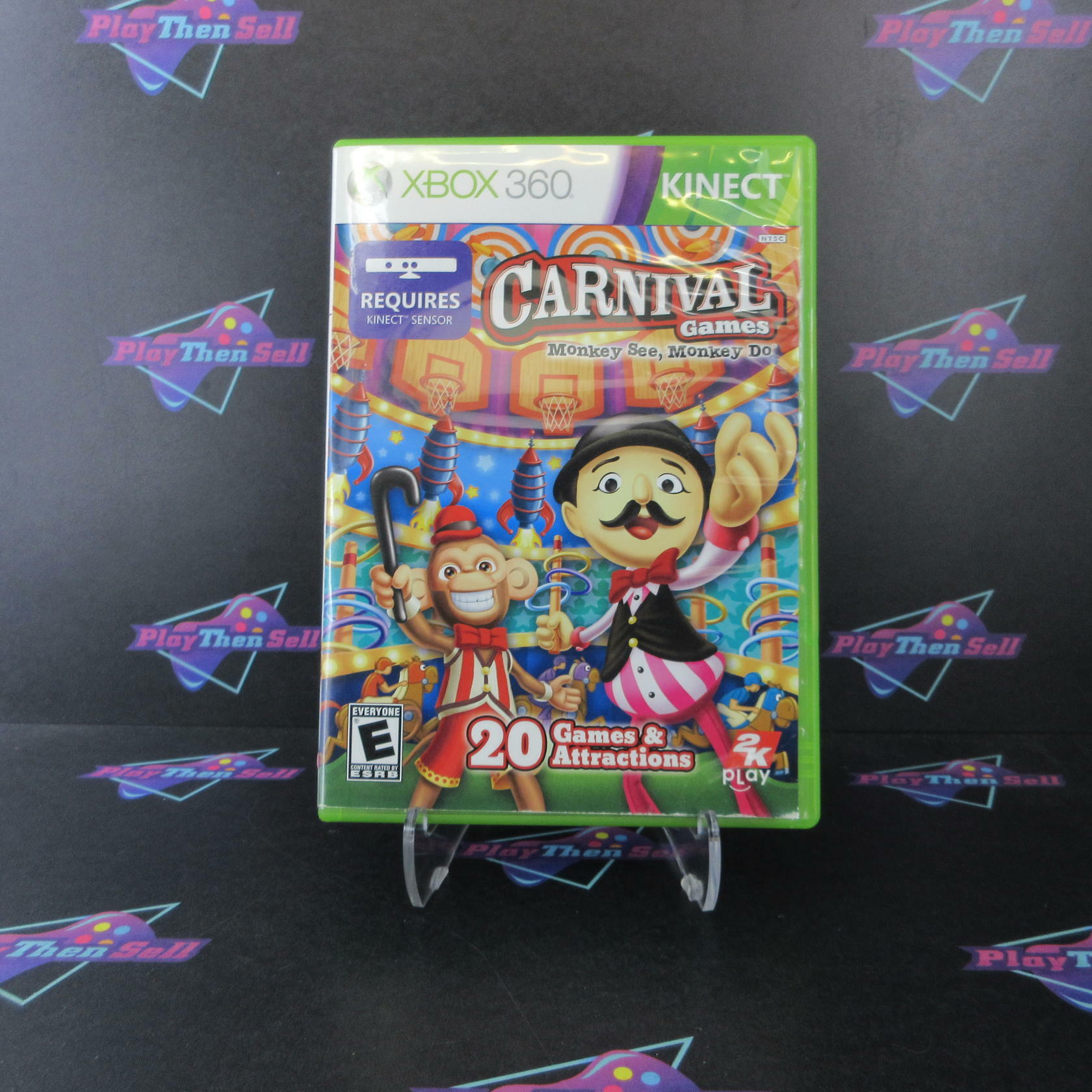 Carnival Games Monkey See Monkey Do Xbox 360 AD Complete CIB - Very Good