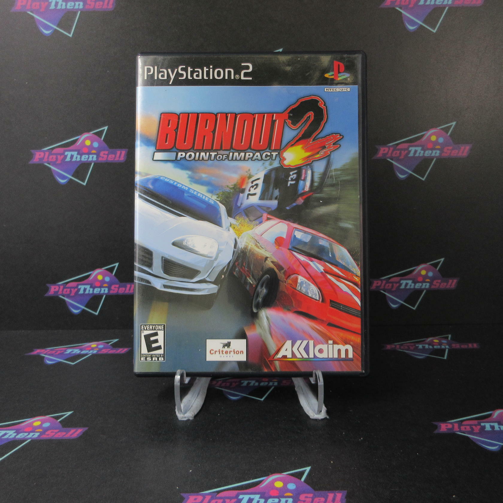 Burnout 2 Point of Impact PS2 PlayStation 2 AD/NM - Very Good