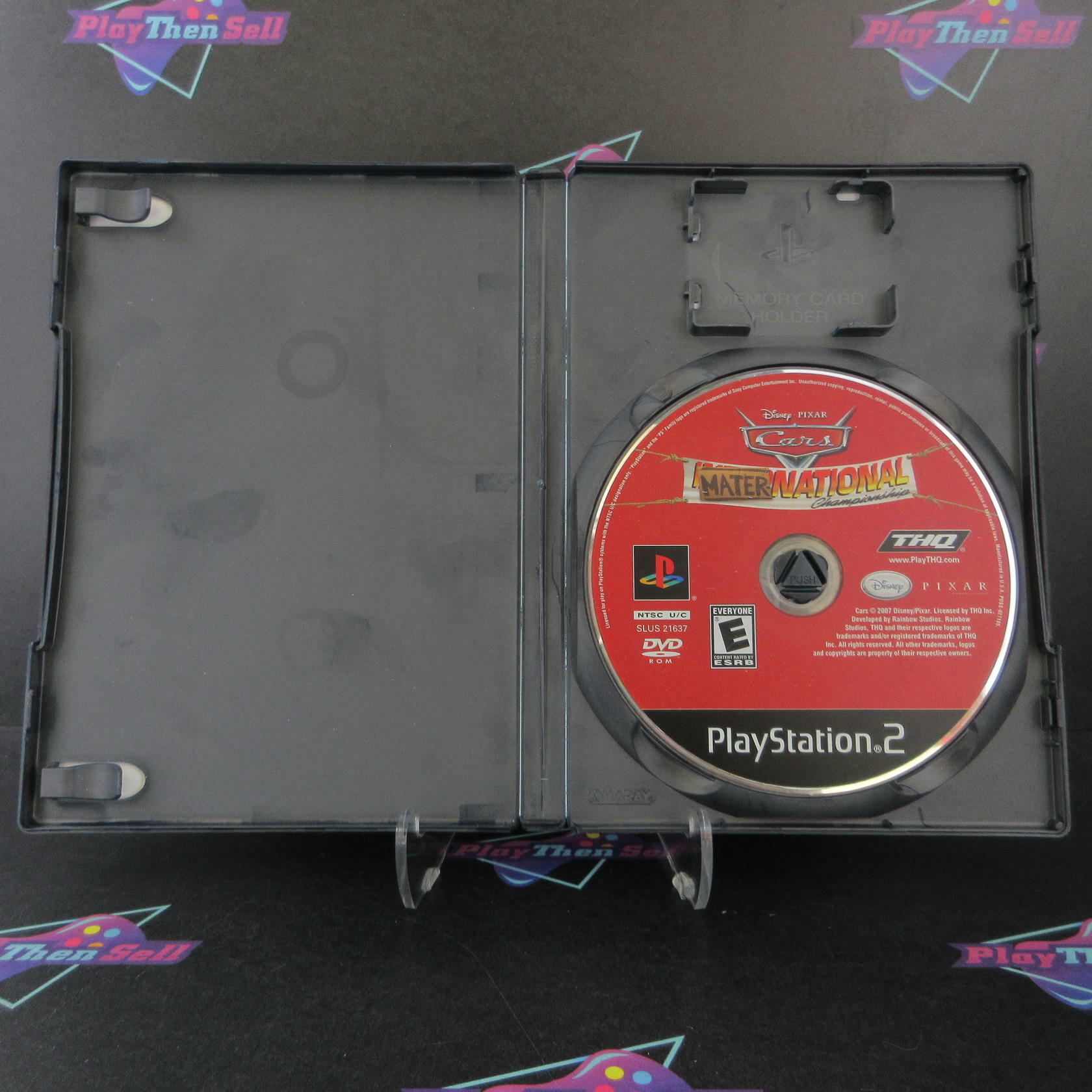 Cars Mater-National Rental Art PS2 PlayStation 2 AD/NM - Very Good