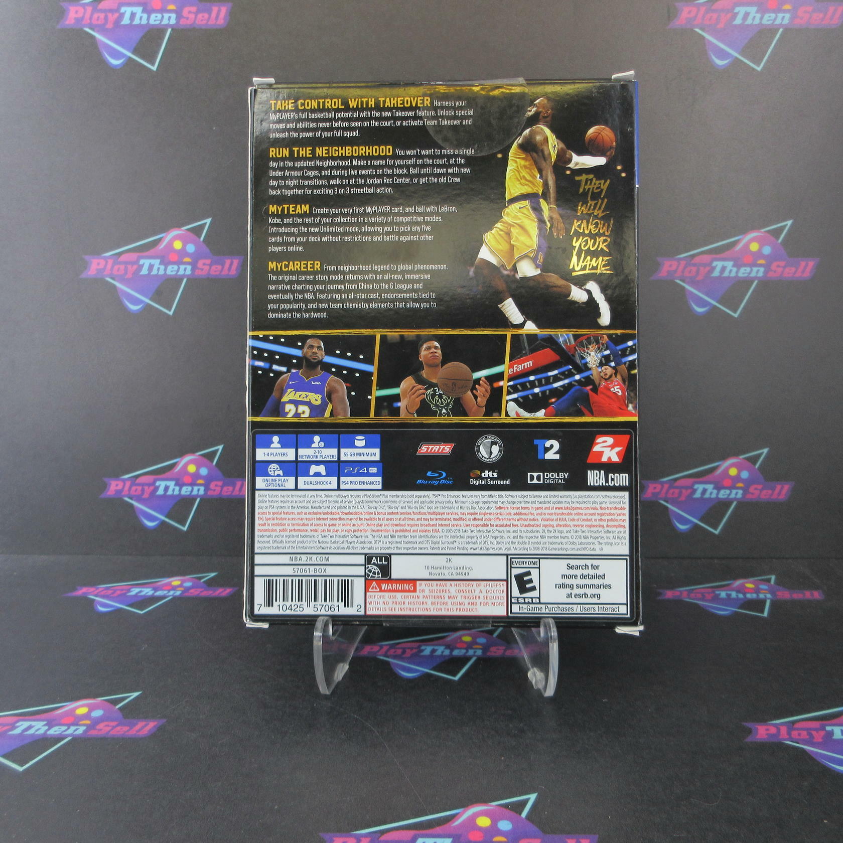 NBA 2K19 20th Anniversary Edition PS4 PlayStation 4 AD + Sleeve Complete CIB - Very Good