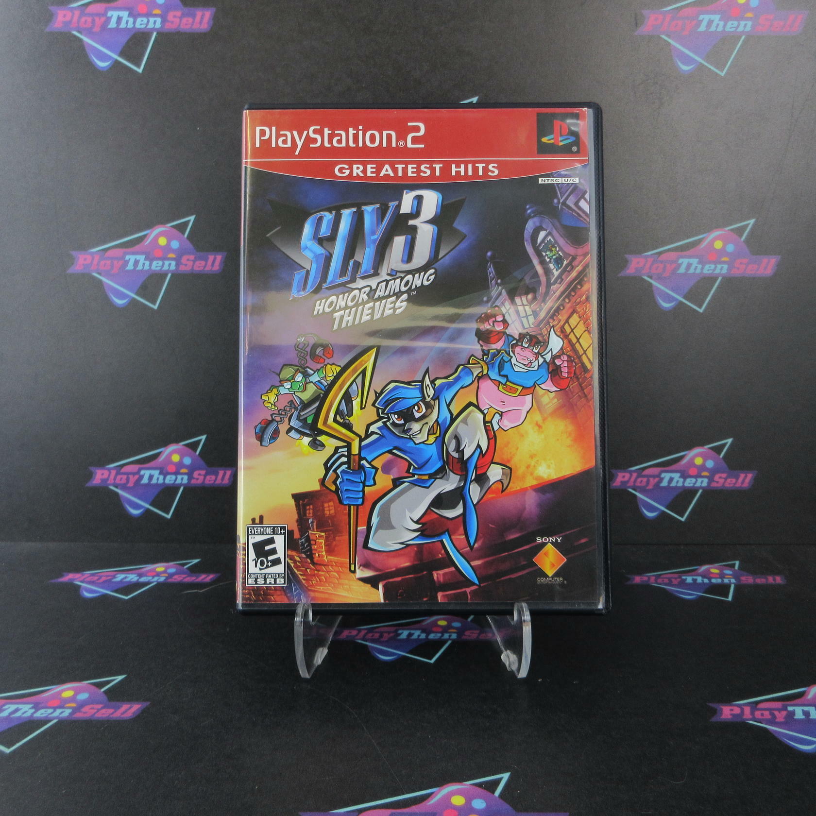 Sly 3 Honor Among Thieves PS2 PlayStation 2 GH BL Disc AD/NM - Very Good