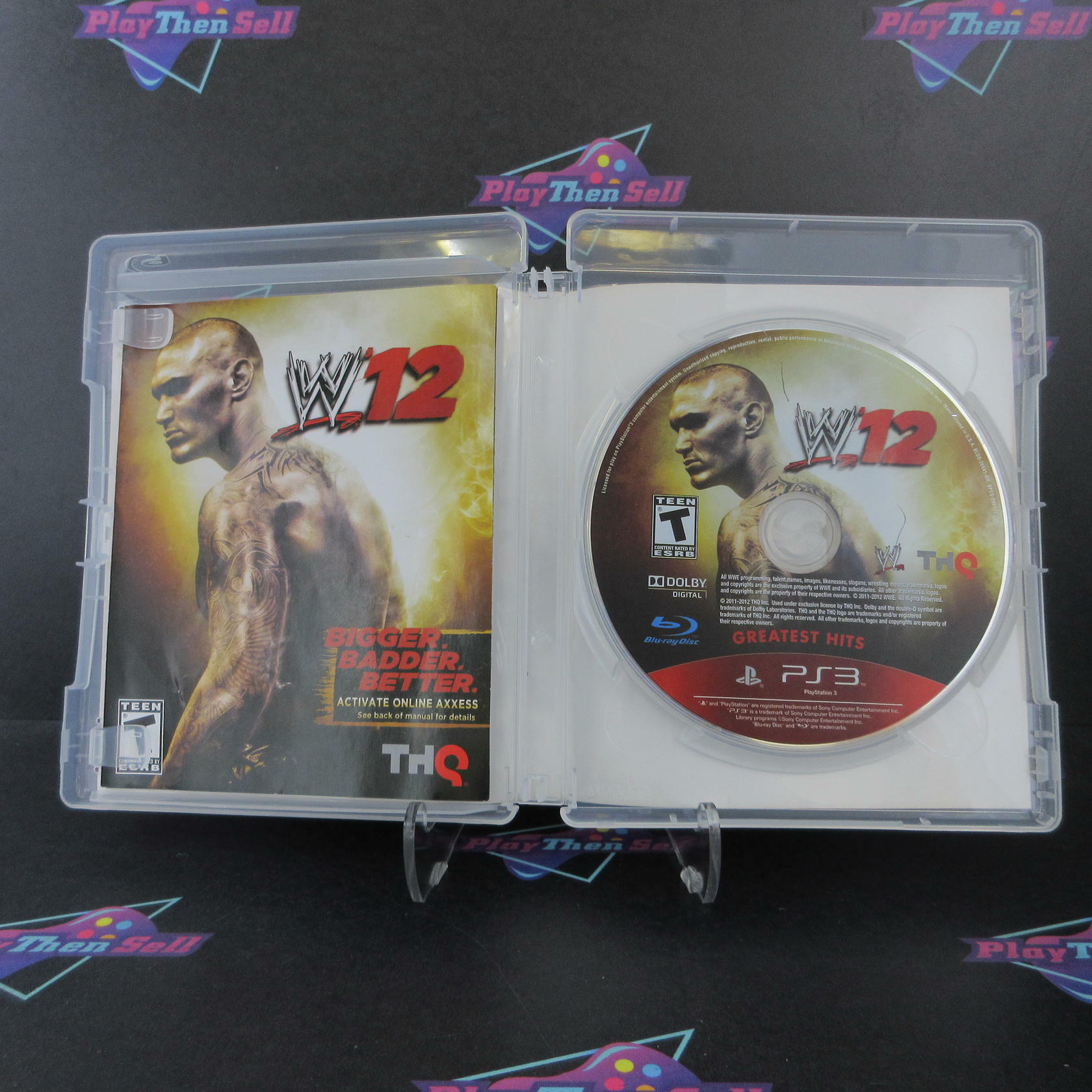 WWE 12 GH PS3 PlayStation 3 AD/DD Complete CIB - Very Good