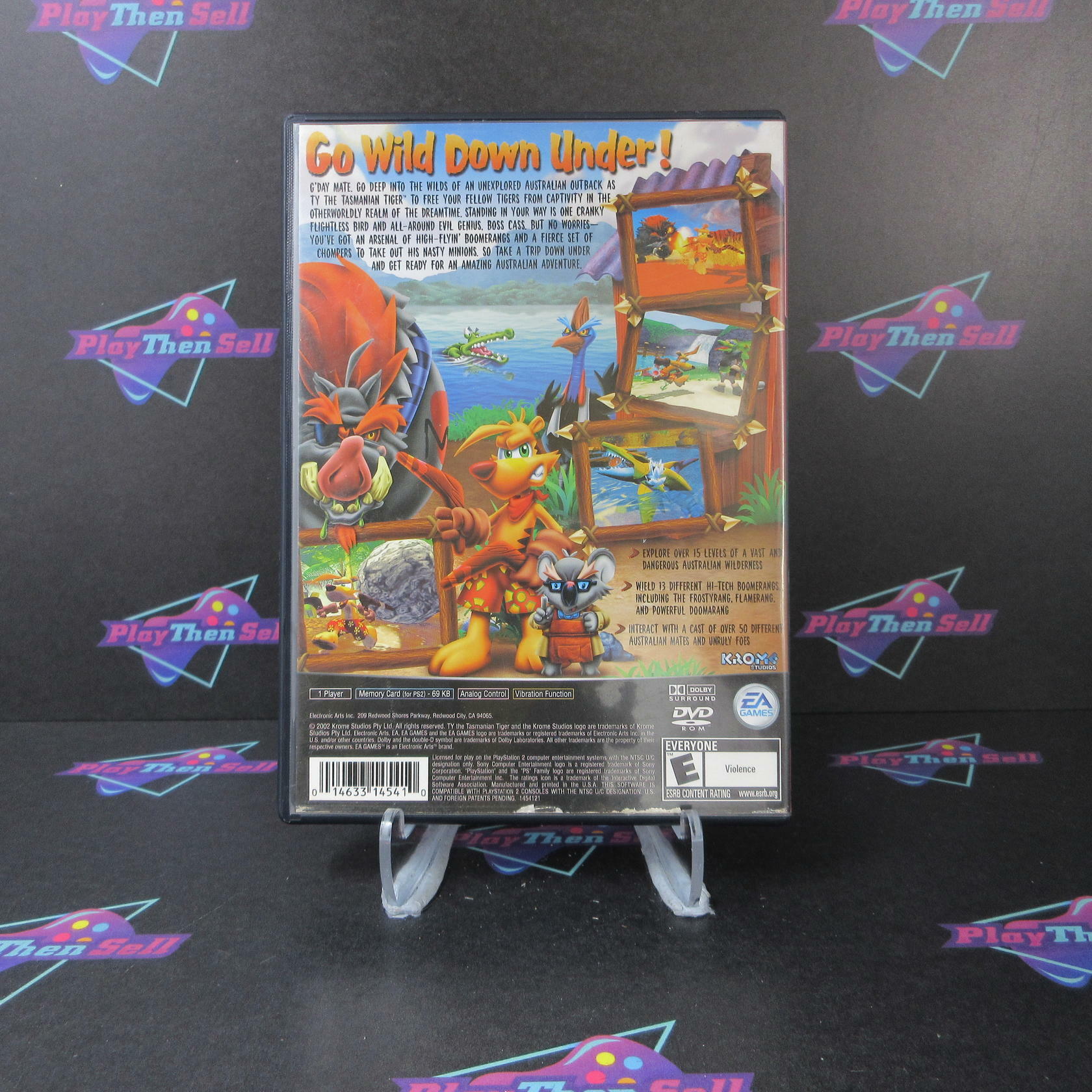 Ty the Tasmanian Tiger GH PS2 PlayStation 2 AD Complete CIB - Very Good