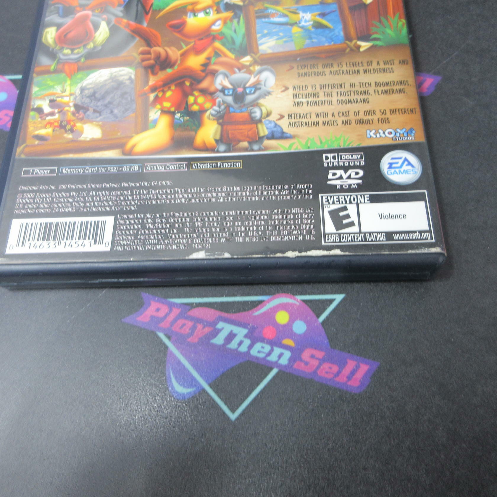 Ty the Tasmanian Tiger GH PS2 PlayStation 2 AD Complete CIB - Very Good