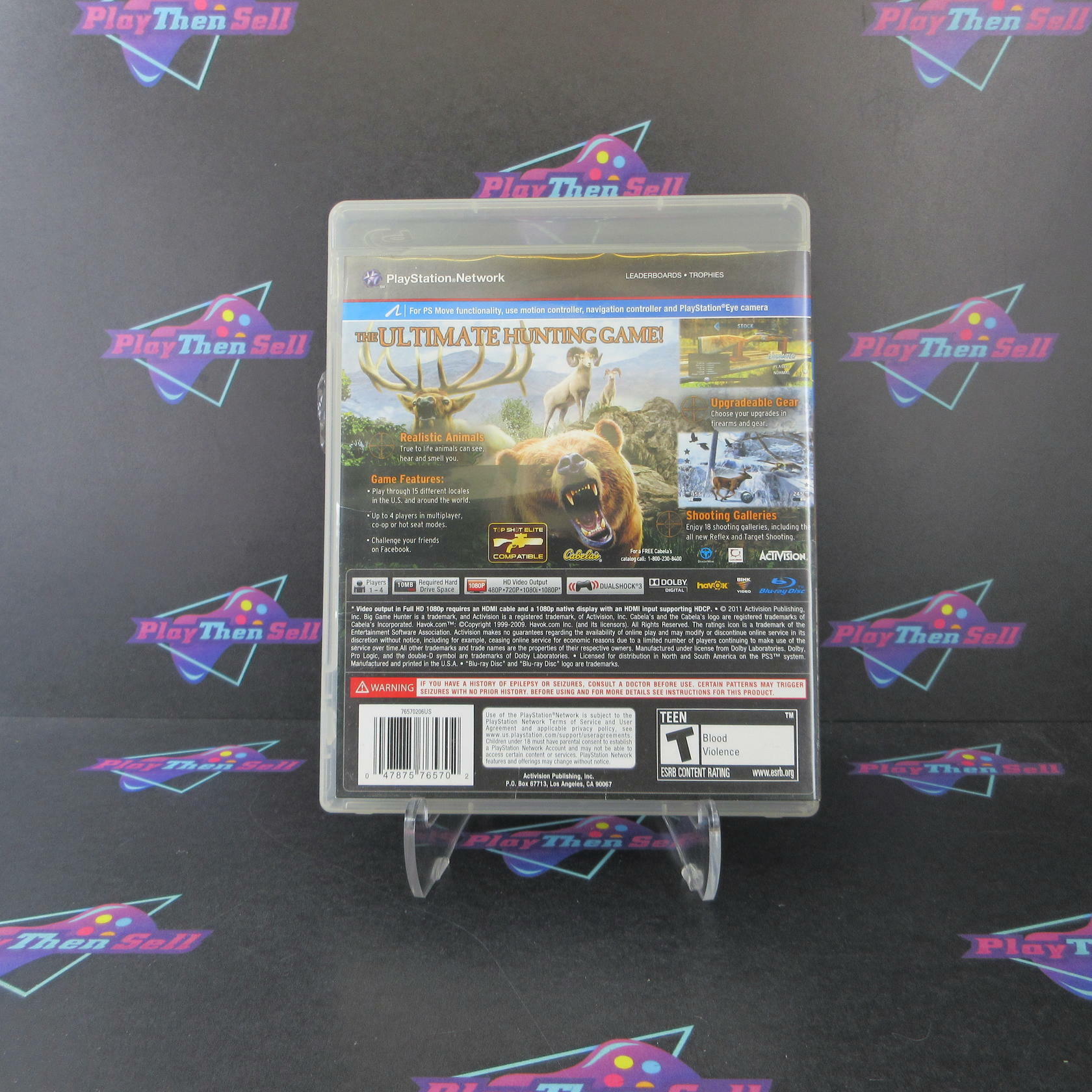 Cabela's Big Game Hunter 2012 PS3 PlayStation 3 AD Complete CIB - Very Good