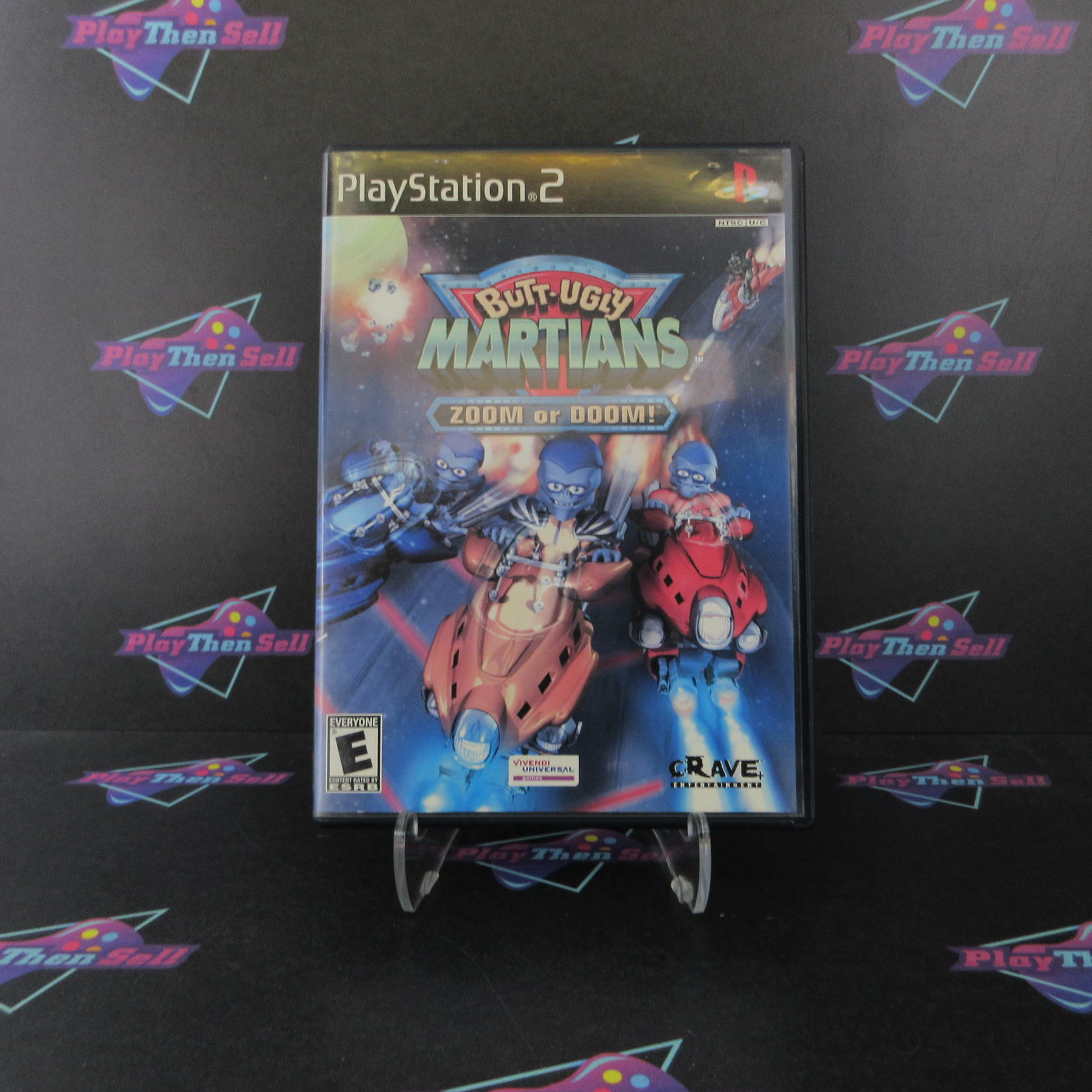 Butt Ugly Martians Zoom or Doom! PS2 PlayStation 2 DD/NM - Very Good