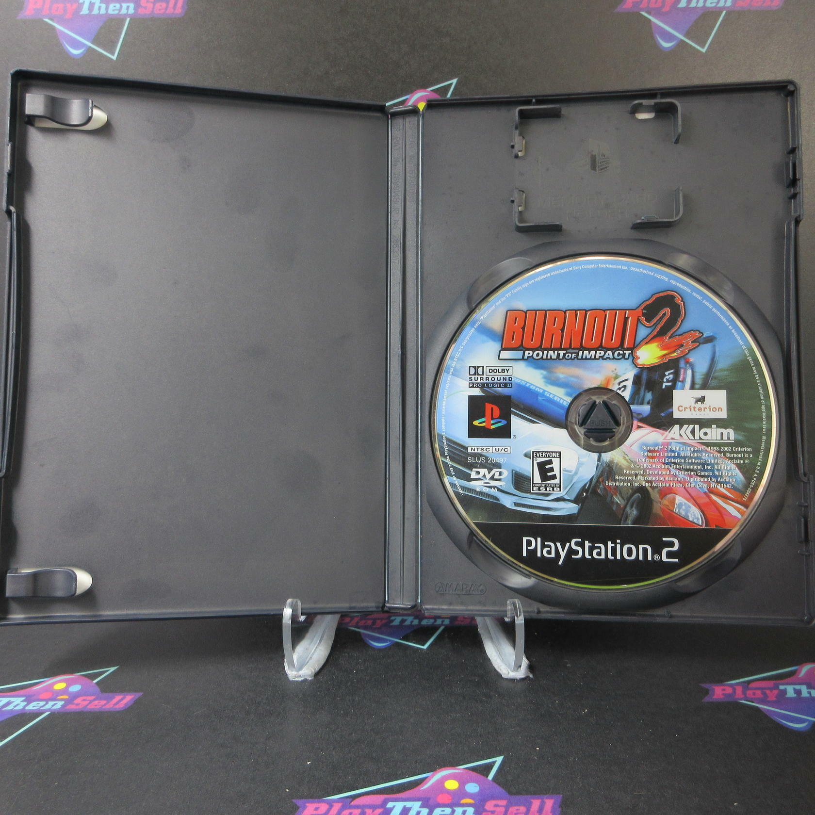 Burnout 2 Point of Impact PS2 PlayStation 2 AD/NM - Very Good
