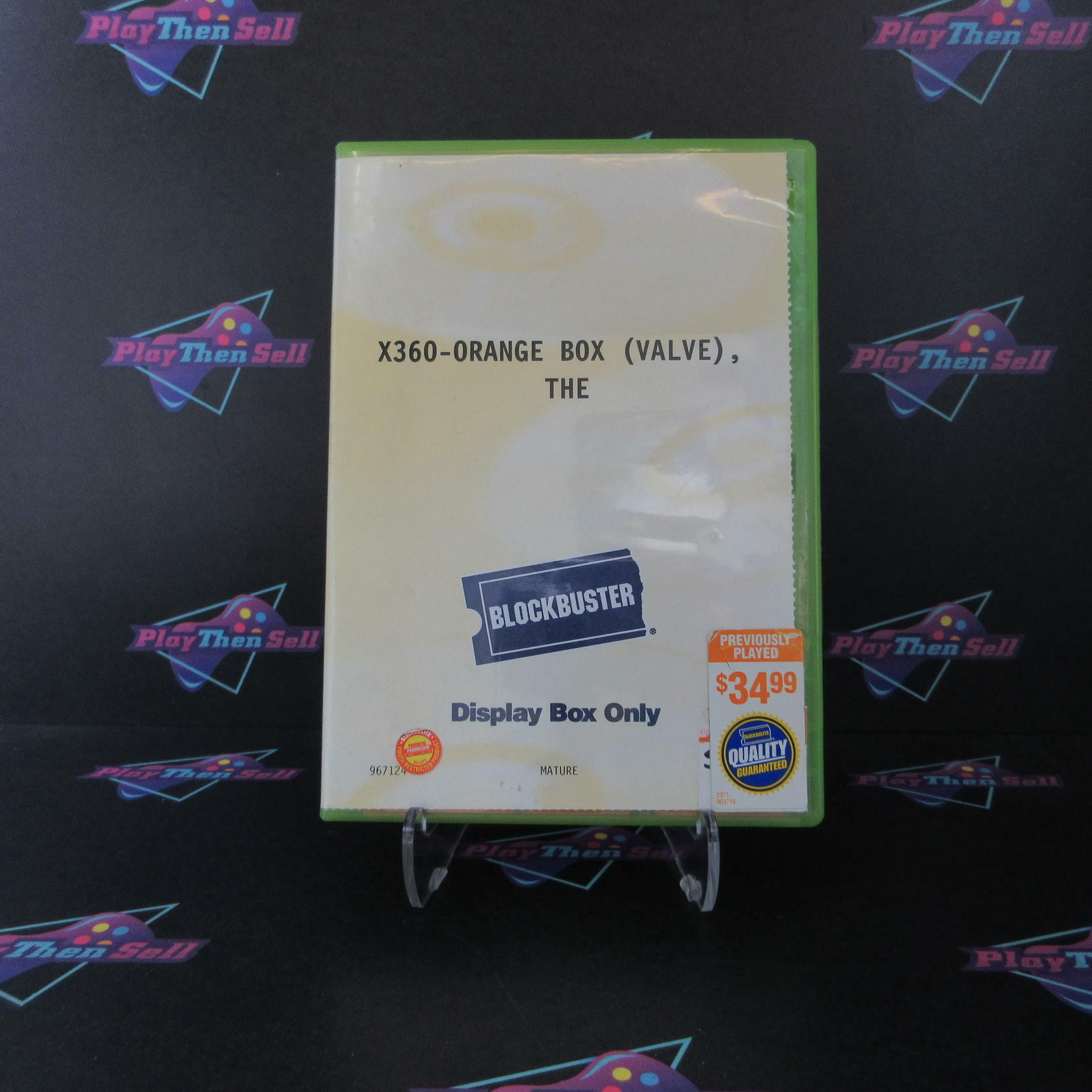 Orange Box Xbox 360 Rental Art Complete CIB - Very Good