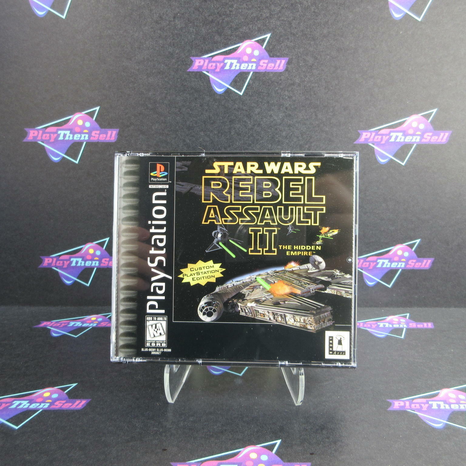 Star Wars Rebel Assault II The Hidden Empire PS1 + Reg Card Complete - Excellent