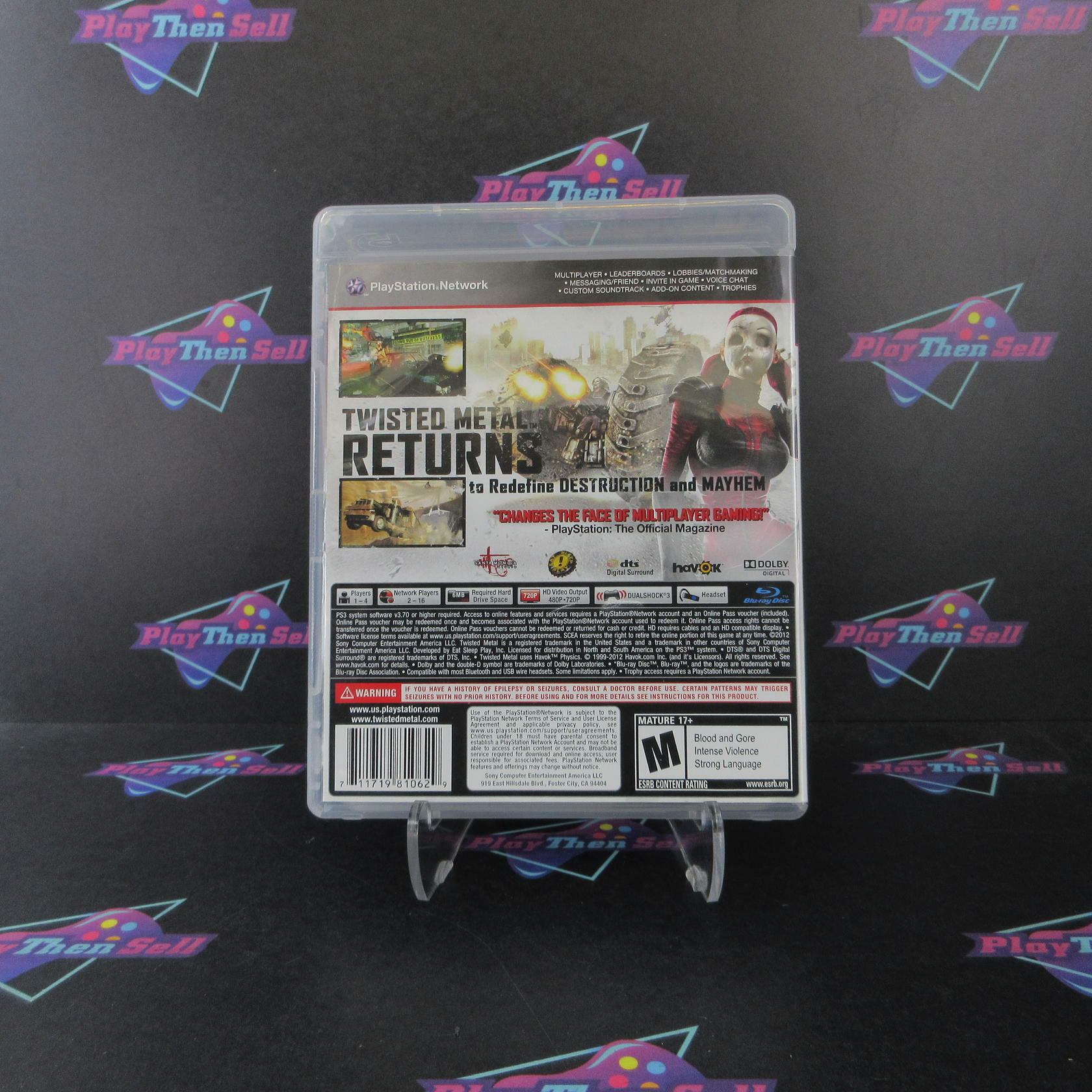 Twisted Metal Limited Edition PS3 PlayStation 3 Complete - Excellent