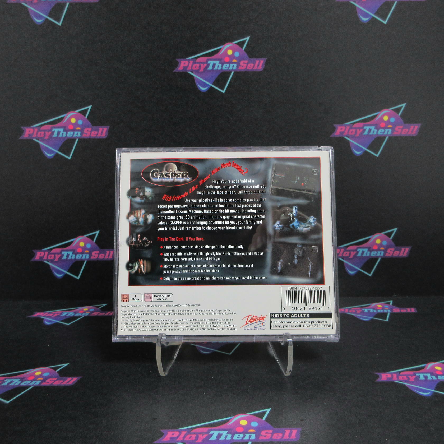 Casper A Haunting 3D Challenge PlayStation 1 + Reg Card Complete - Excellent