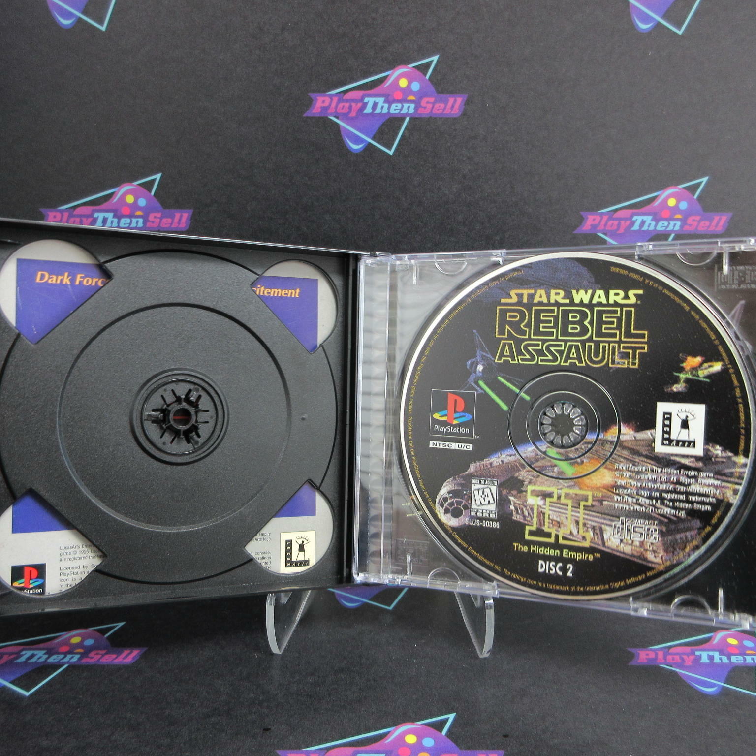 Star Wars Rebel Assault II The Hidden Empire PS1 + Reg Card Complete - Excellent