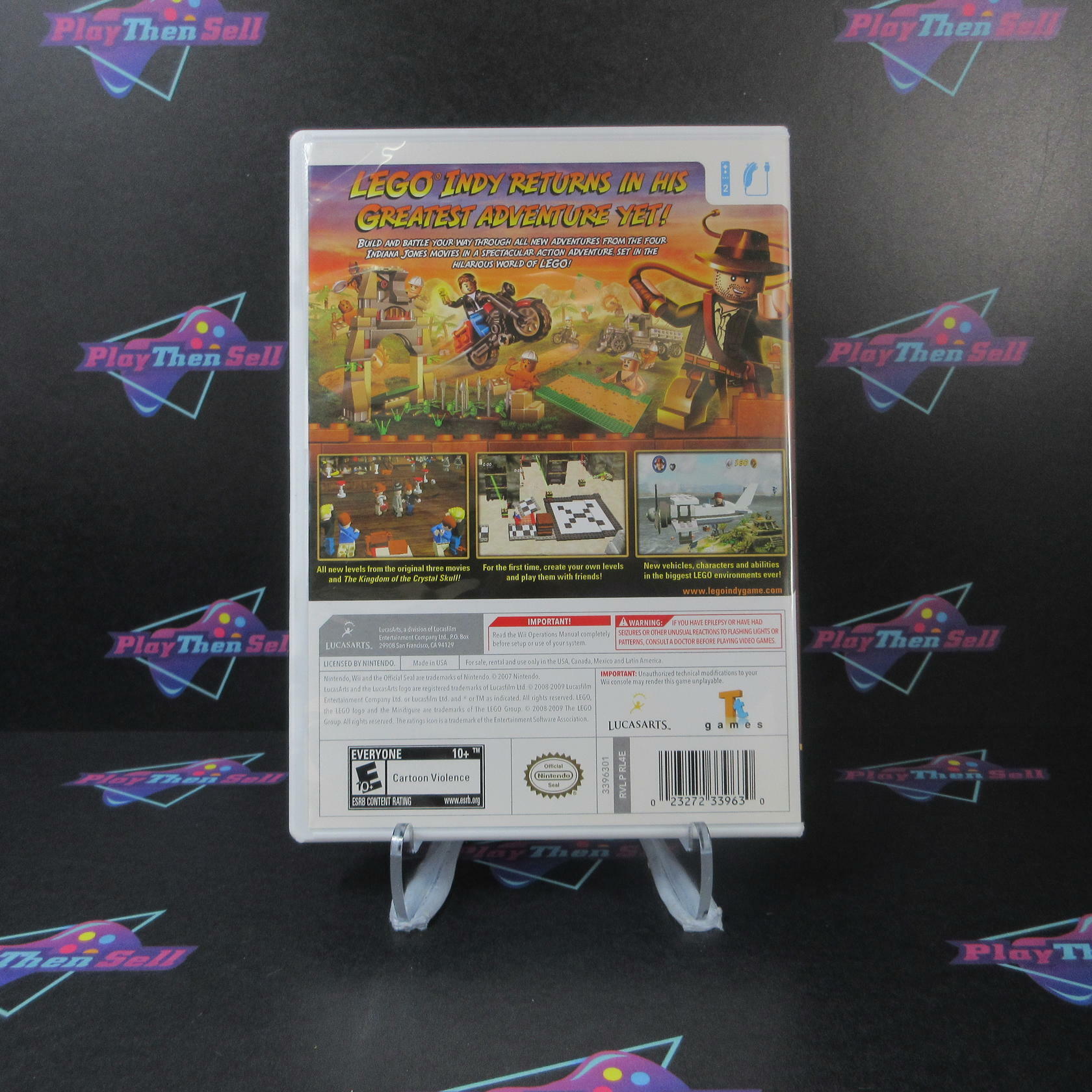 Lego Indiana Jones 2 The Adventure Continues Nintendo Wii Complete - Excellent