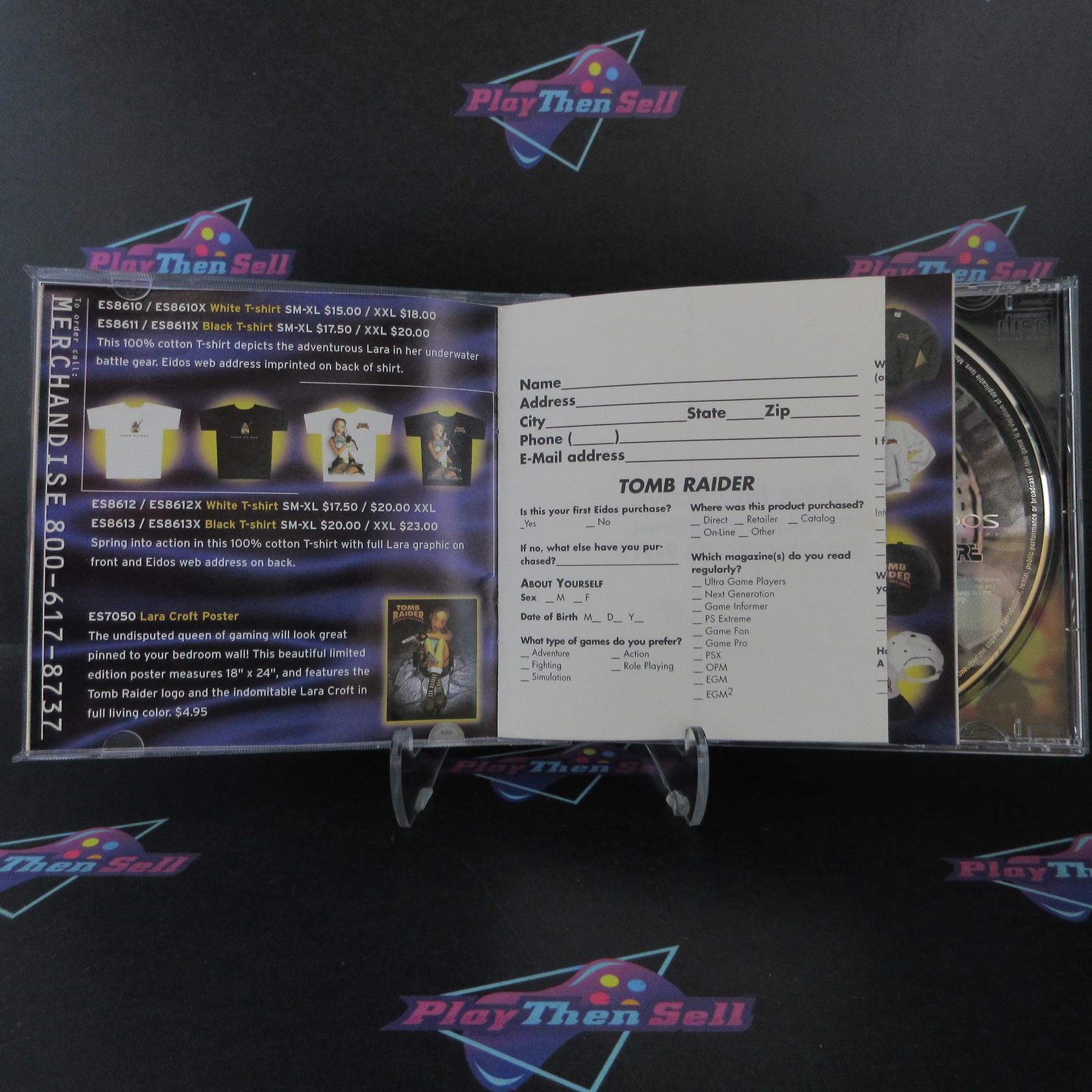 Tomb Raider PS1 PlayStation 1 Greatest Hits + Reg Card Complete - Excellent
