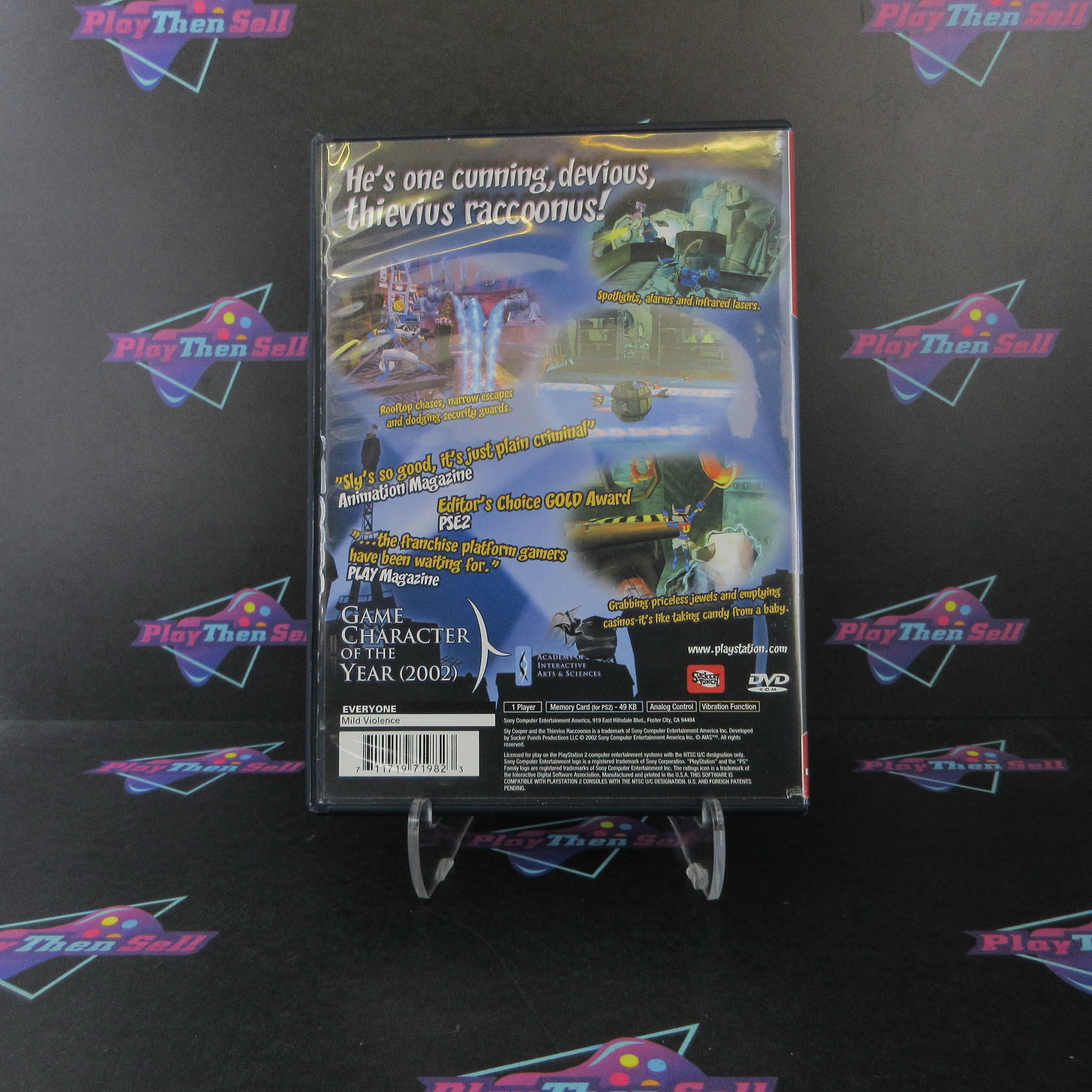 Sly Cooper And The Thievius Raccoonus PS2 GH + Reg Card Complete - Excellent