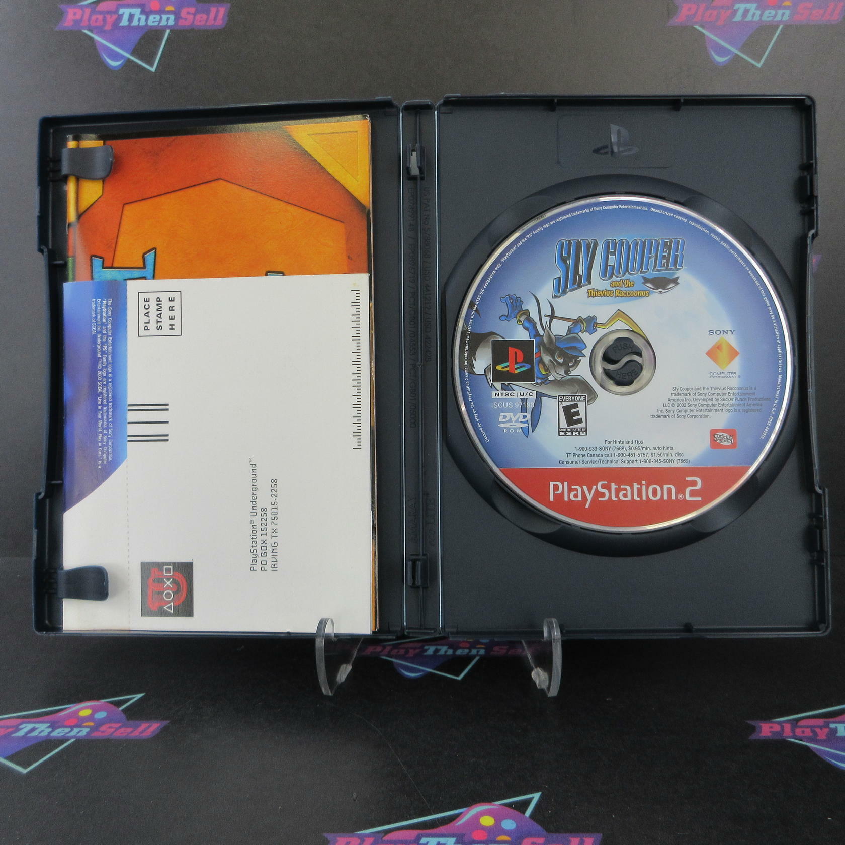 Sly Cooper And The Thievius Raccoonus PS2 GH + Reg Card Complete - Excellent