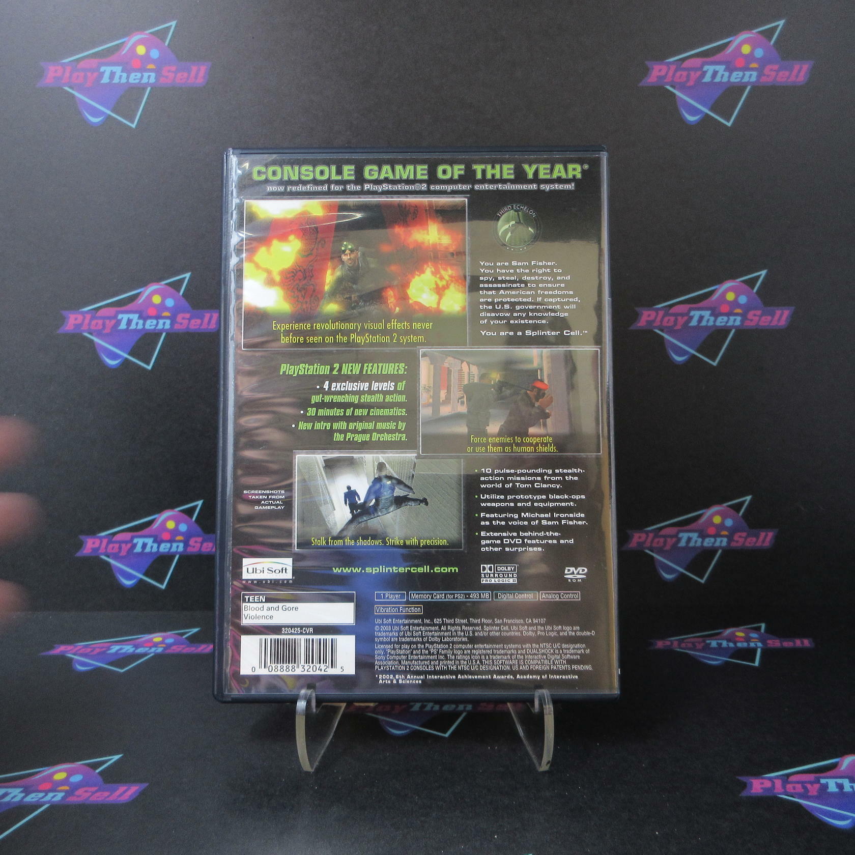 Tom Clancy's Splinter Cell PS2 PlayStation 2 - Very Good