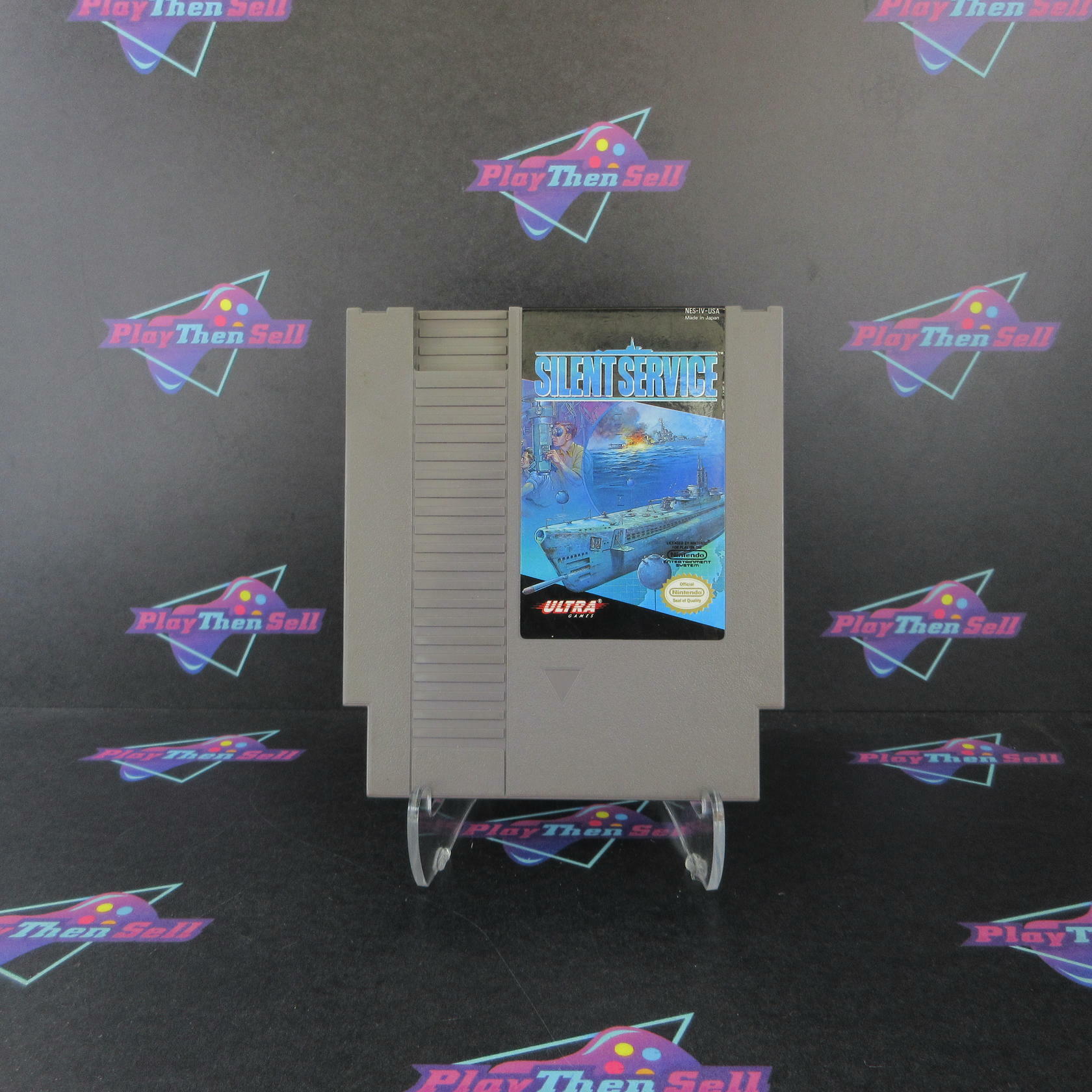 Silent Service Nintendo NES Cartridge Only Authentic / Tested - Very Good