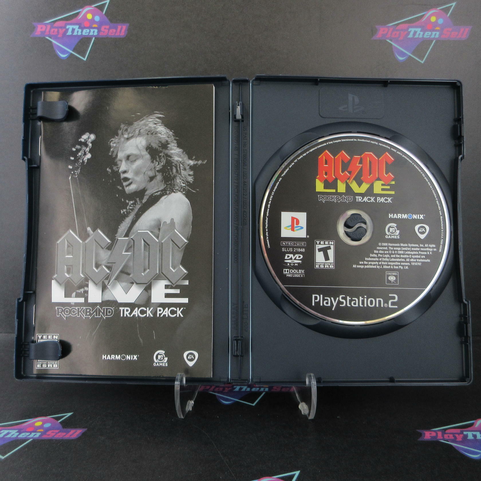 ACDC Live Rock Band Track Pack PS2 Playstation 2 Complete - Excellent