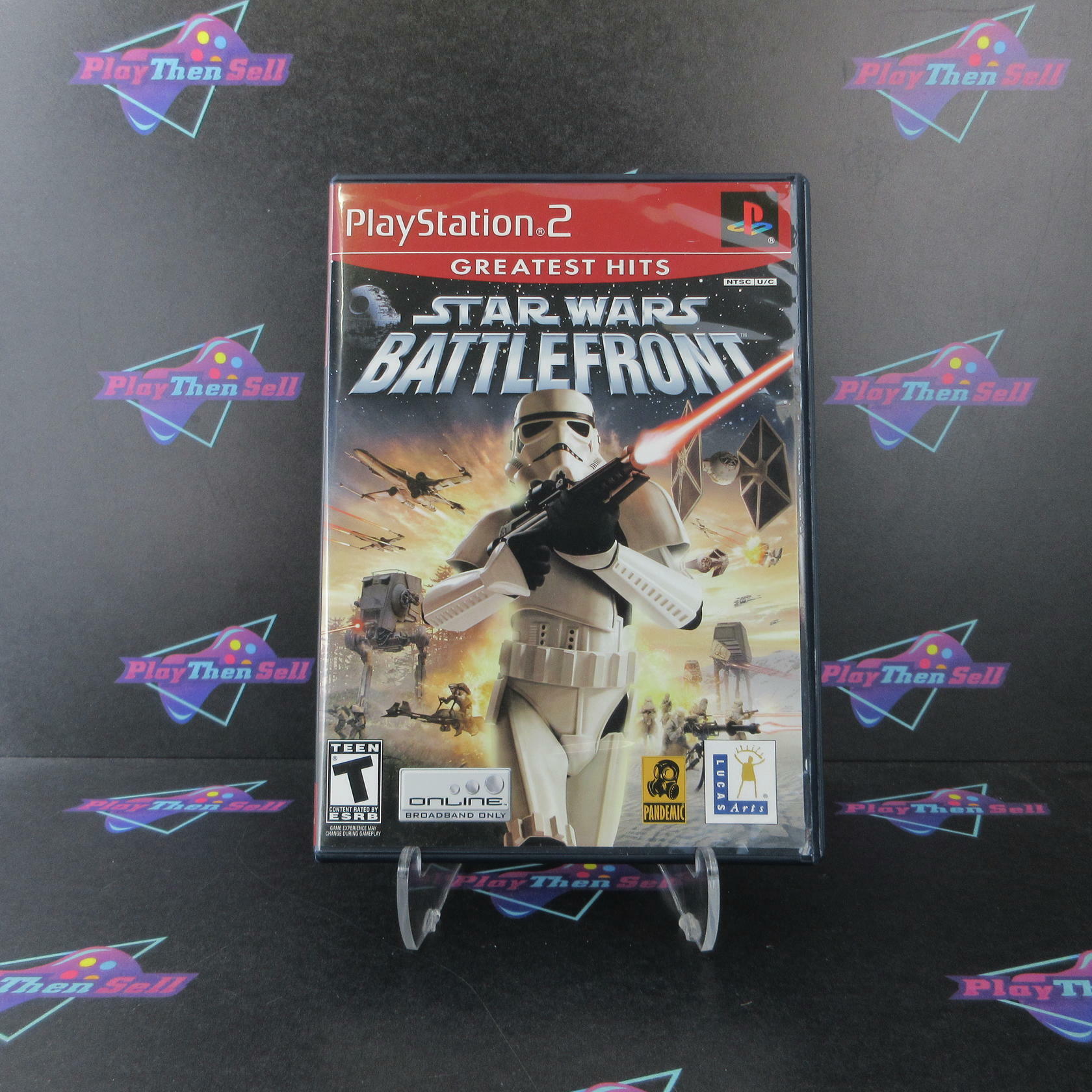 Star Wars Battlefront PS2 PlayStation 2 GH + Reg Card Complete - Excellent