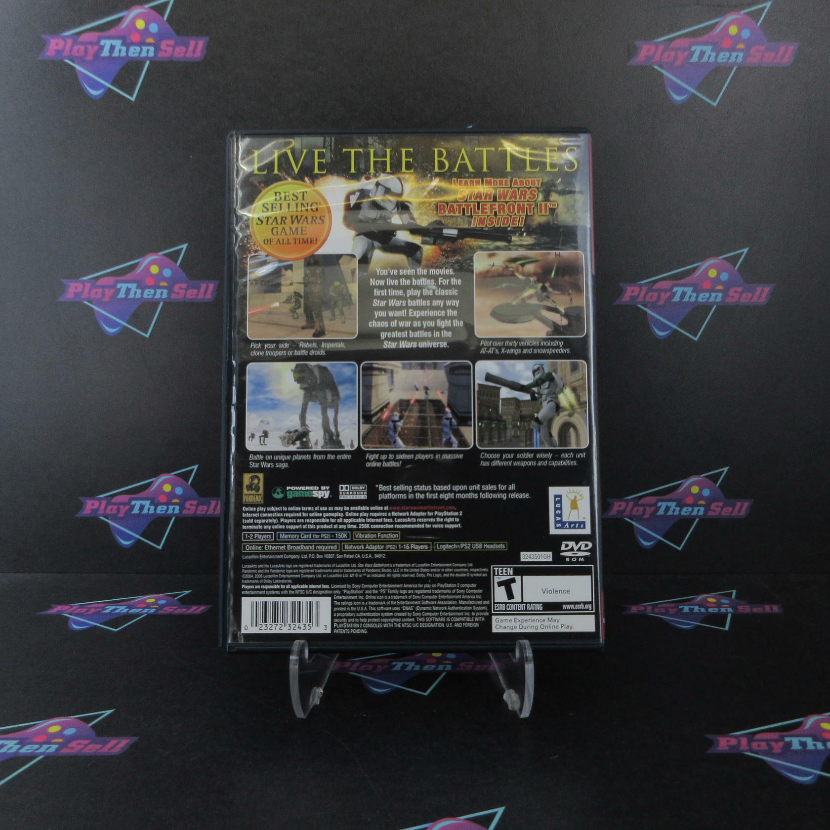 Star Wars Battlefront PS2 PlayStation 2 GH + Reg Card Complete - Excellent