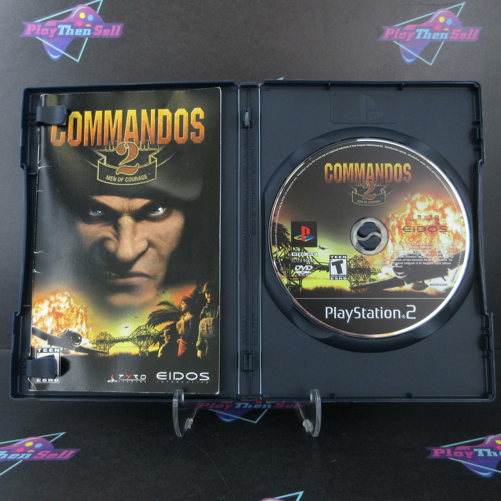 Commandos 2 Men of Courage PS2 PlayStation 2 + Reg Card Complete - Excellent
