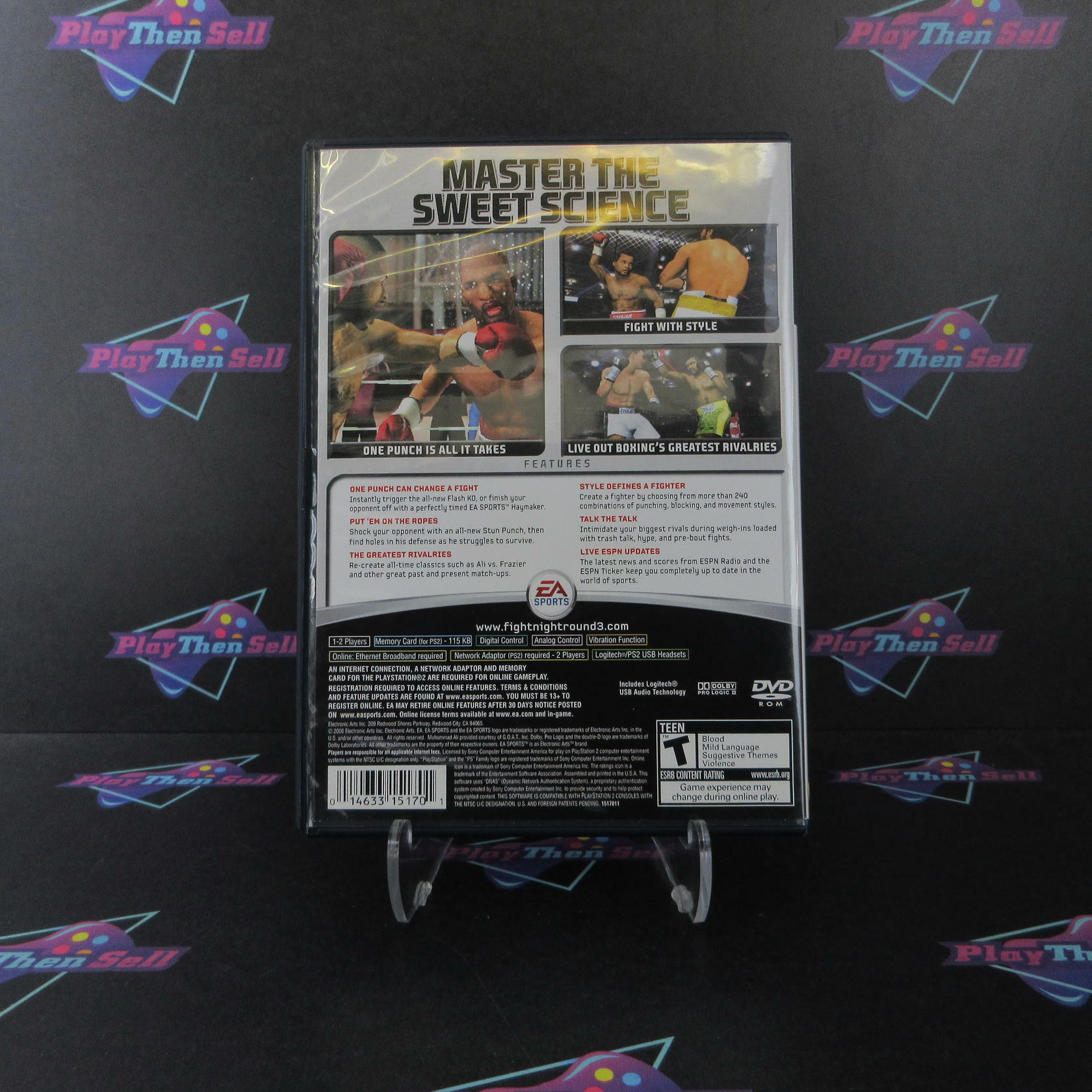Fight Night Round 3 PS2 PlayStation 2 Complete - Excellent