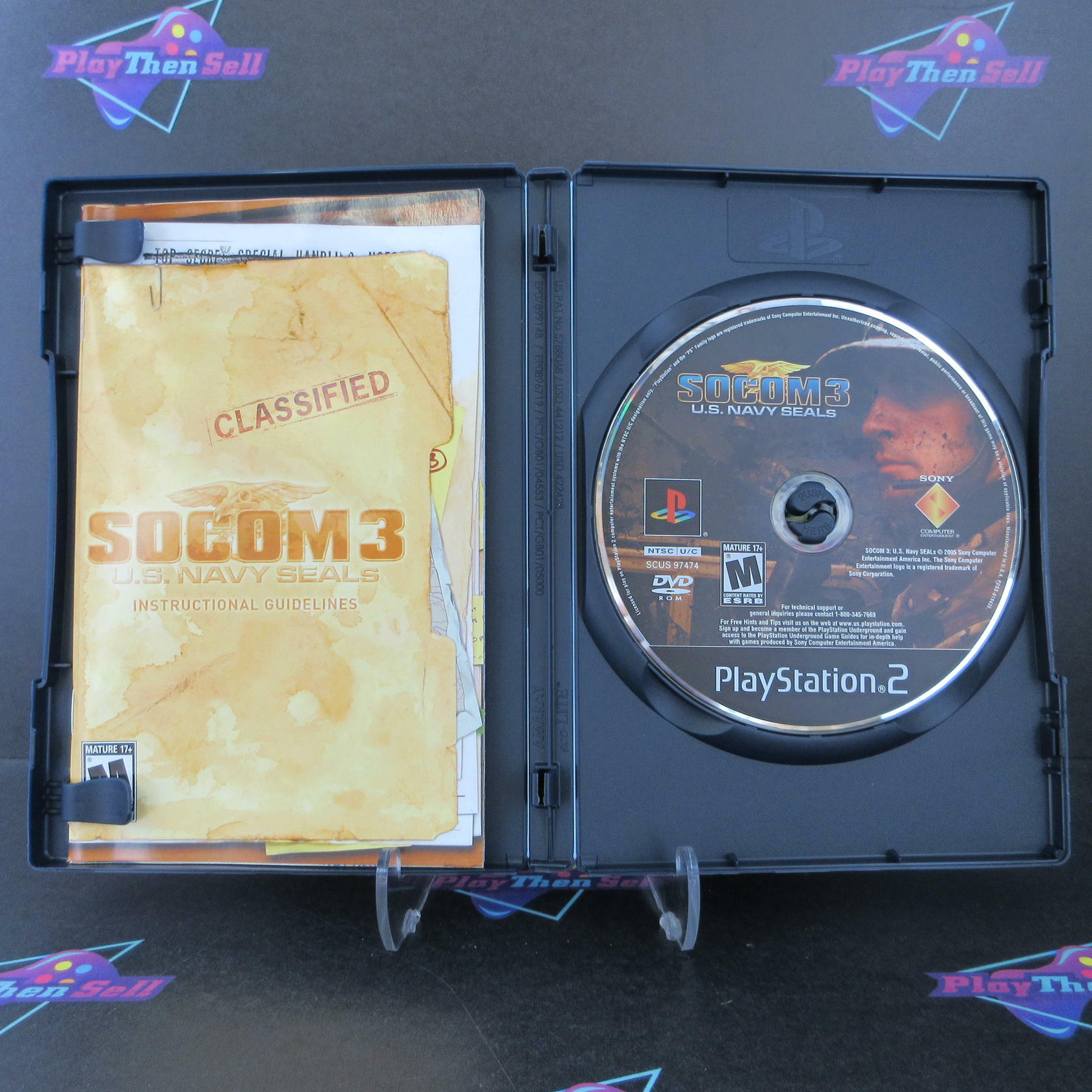 SOCOM 3 US Navy Seals PS2 PlayStation 2 + Reg Card Complete - Excellent