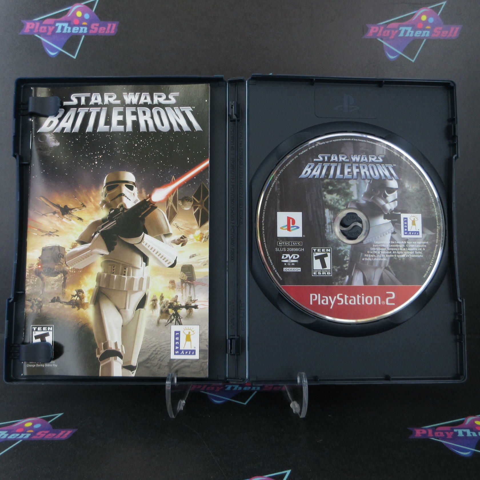 Star Wars Battlefront PS2 PlayStation 2 GH + Reg Card Complete - Excellent