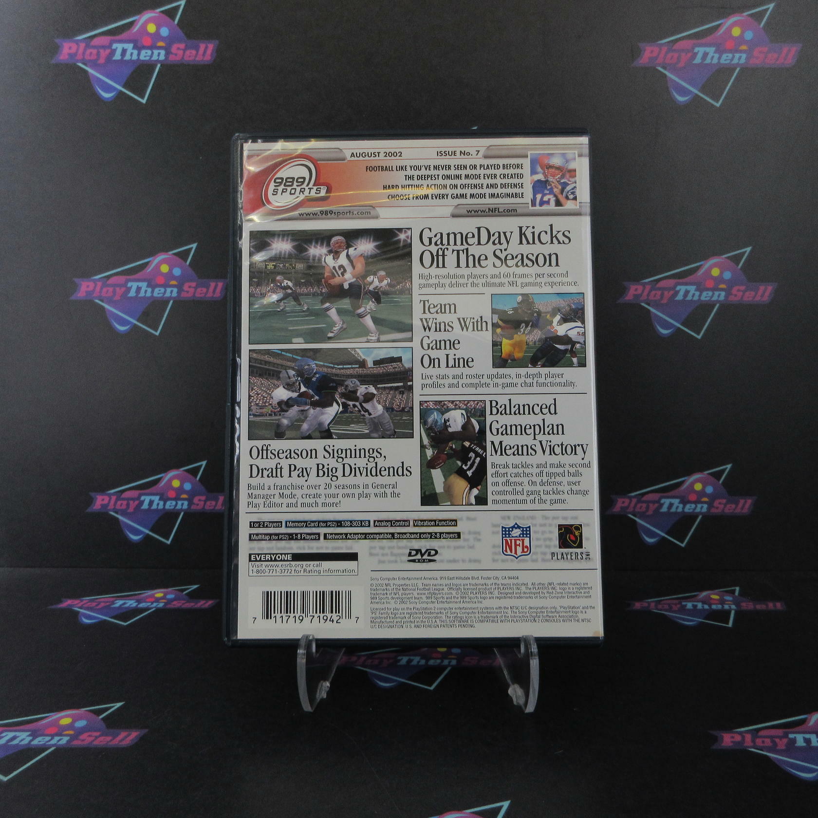 NFL GameDay 2003 PS2 PlayStation 2 + Reg Card Complete - Excellent