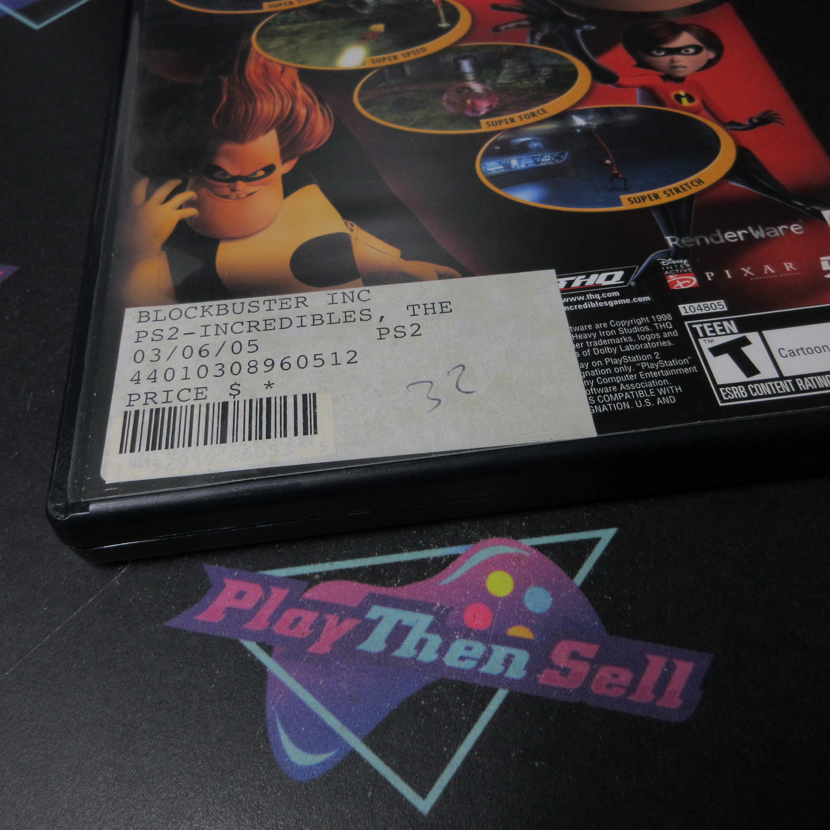 The Incredibles PS2 PlayStation 2 AD/MD Complete CIB - Very Good